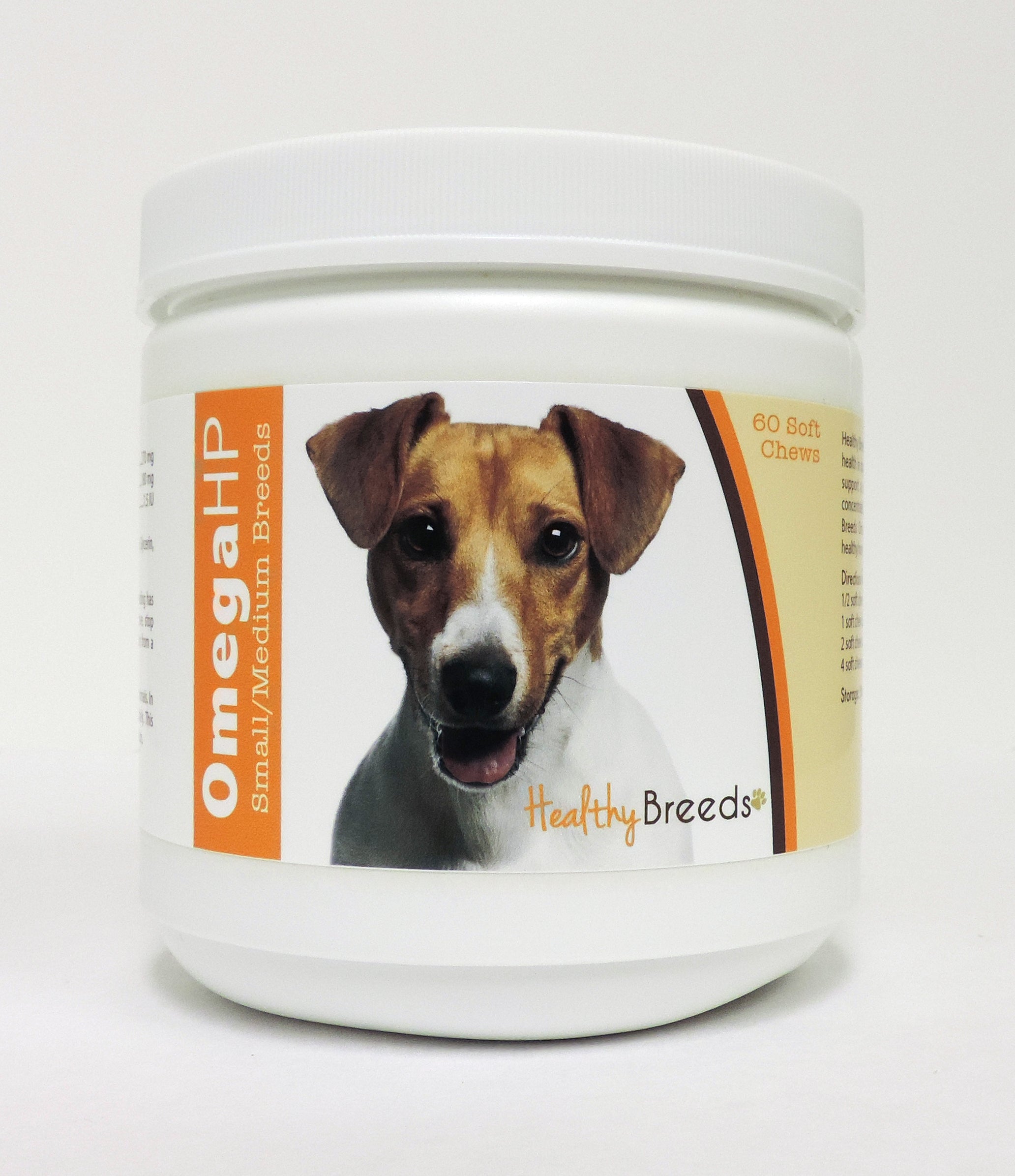 Jack Russell Terrier Omega HP Fatty Acid Skin and Coat Support Soft Chews 60 Count