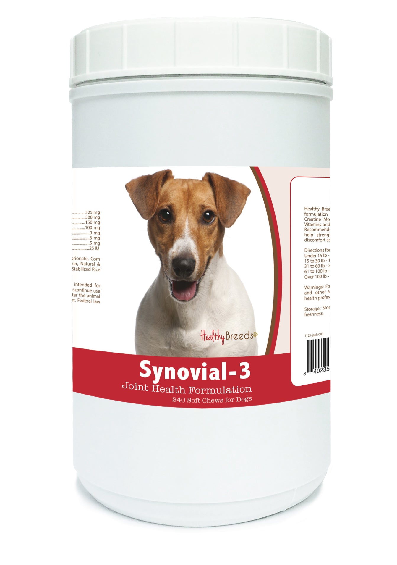Jack Russell Terrier Synovial-3 Joint Health Formulation Soft Chews 240 Count