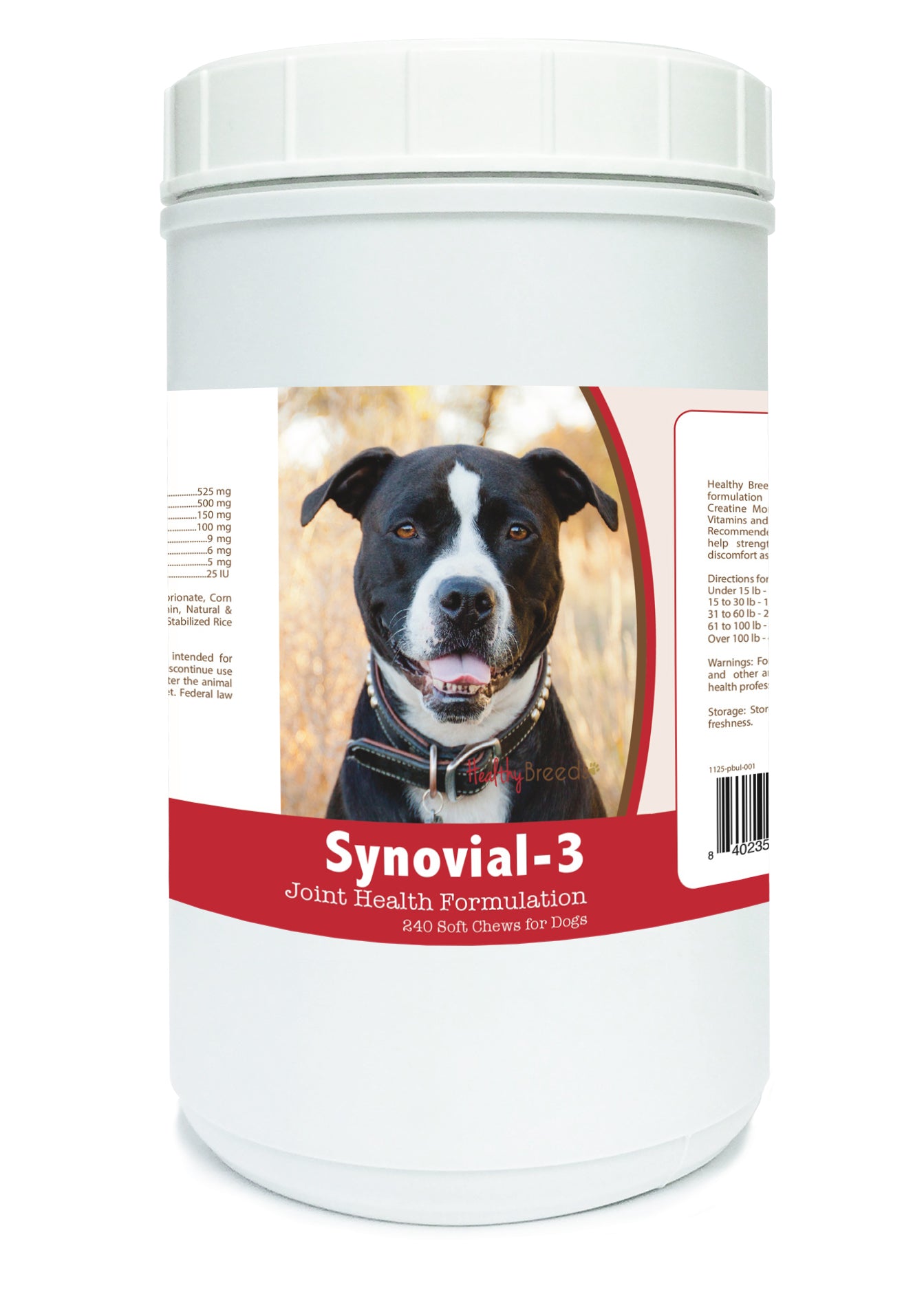 Pit Bull Synovial-3 Joint Health Formulation Soft Chews 240 Count