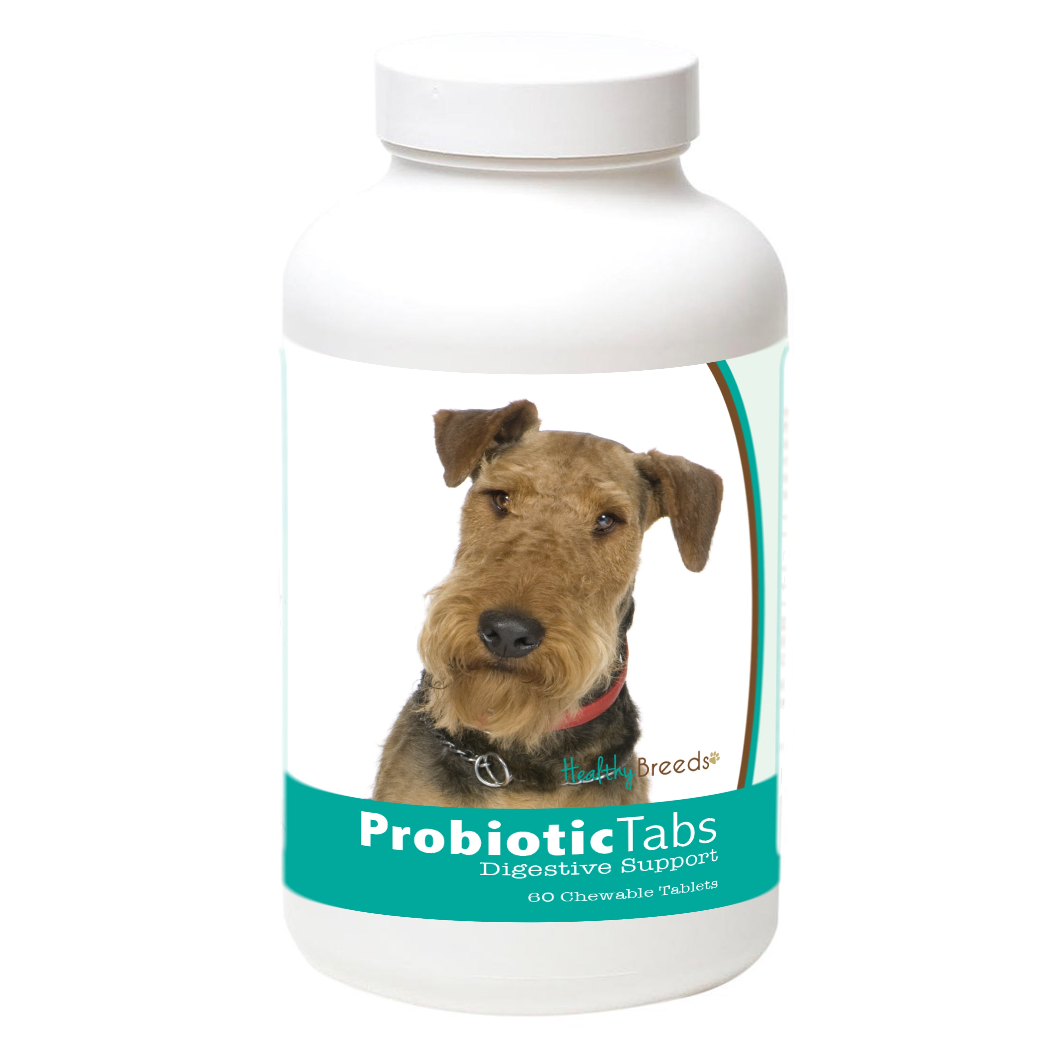 Airedale Terrier Probiotic and Digestive Support for Dogs 60 Count