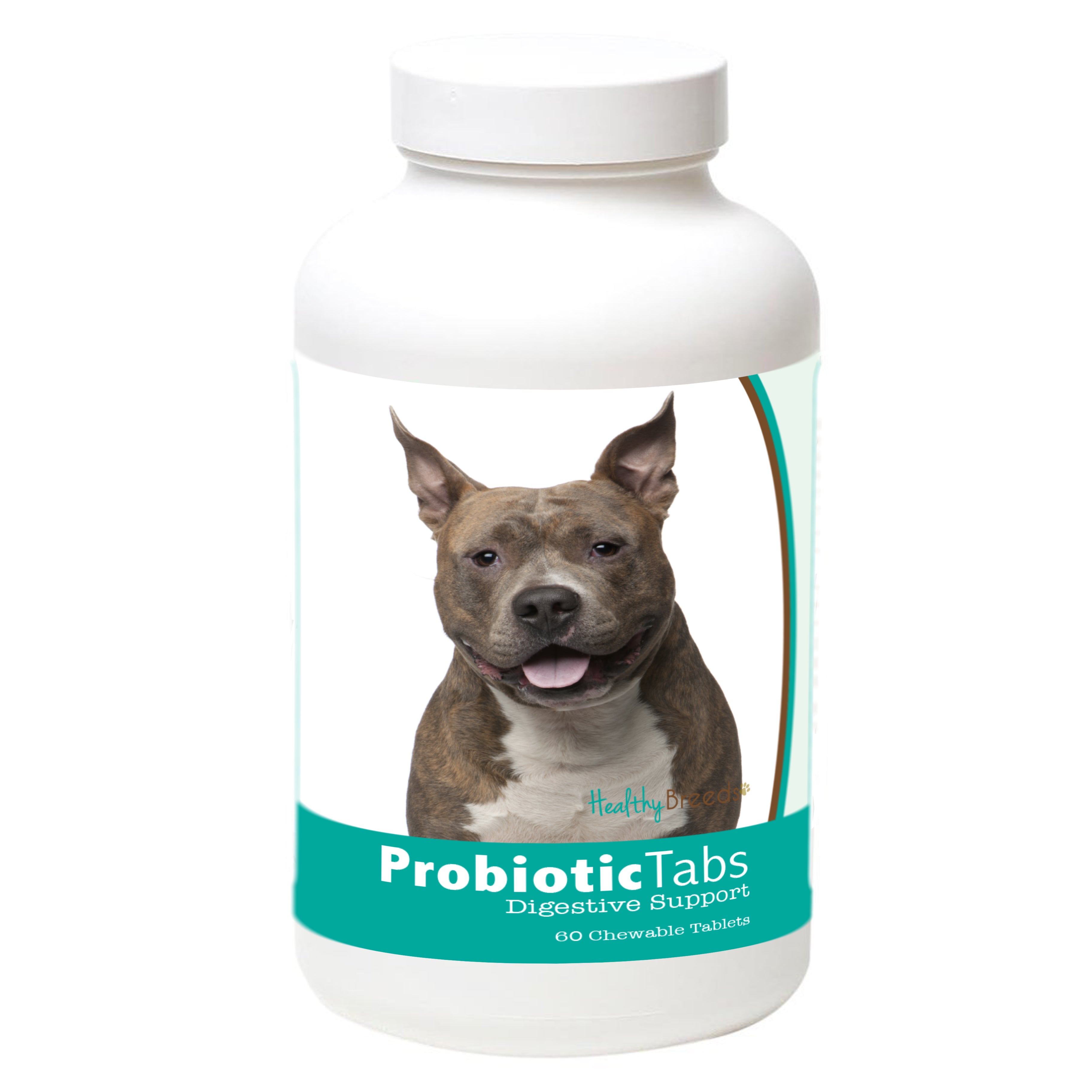 American Staffordshire Terrier Probiotic and Digestive Support for Dogs 60 Count