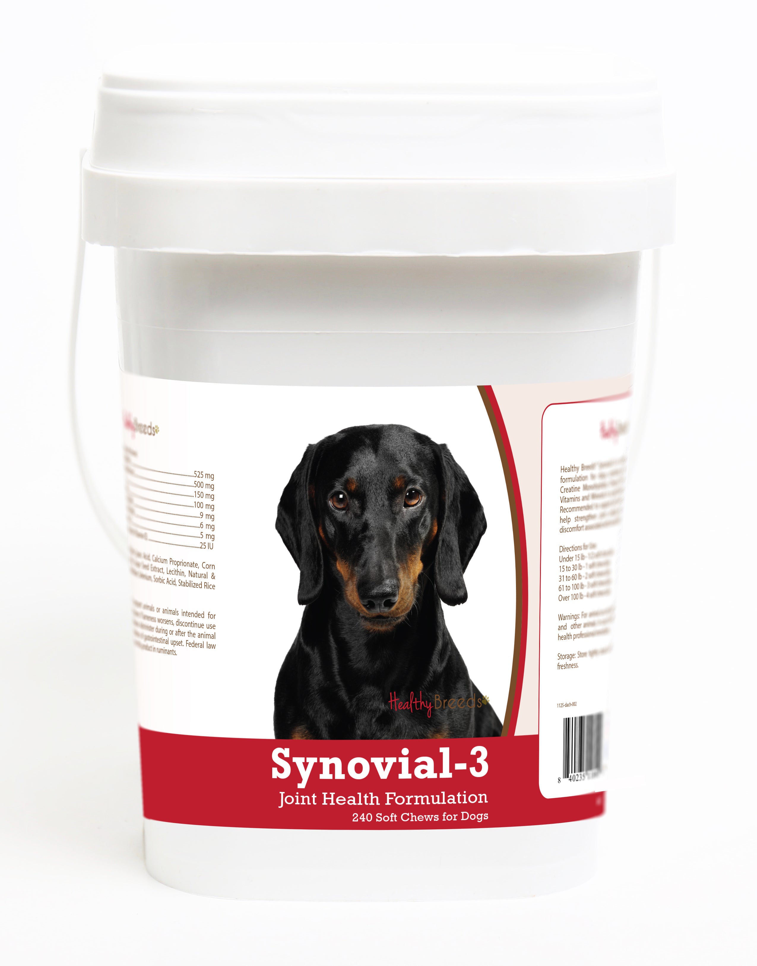 Dachshund Synovial-3 Joint Health Formulation Soft Chews 240 Count