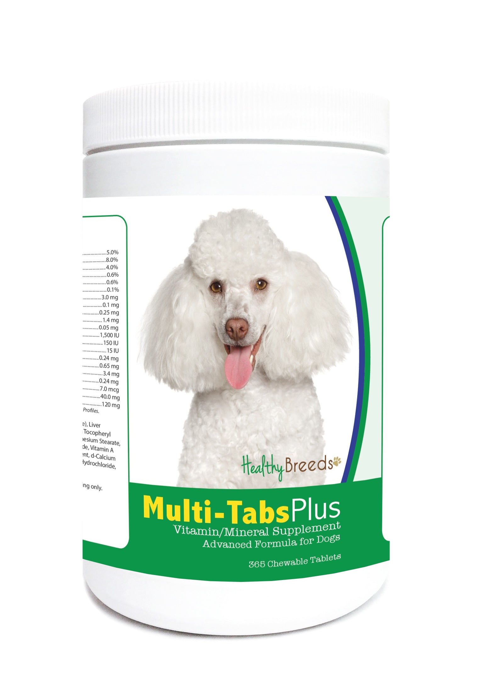 Toy Poodle Multi-Tabs Plus Chewable Tablets 365 Count
