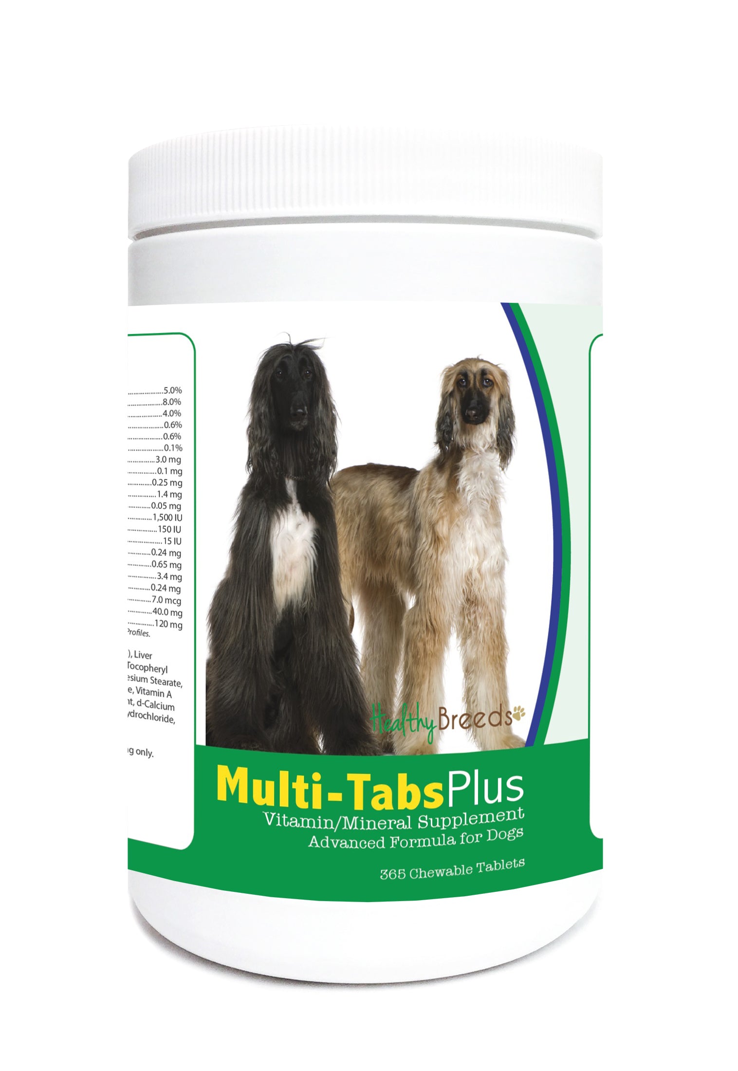 Afghan Hound Multi-Tabs Plus Chewable Tablets 365 Count