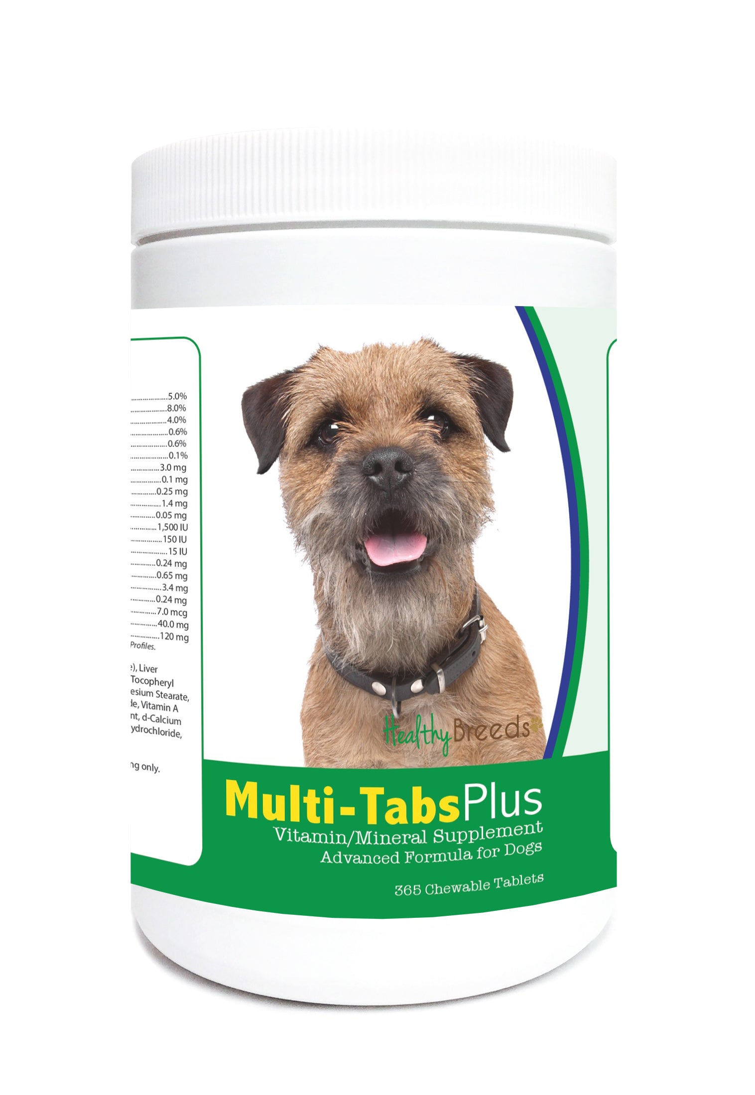 Border Terrier Multi-Tabs Plus Chewable Tablets 365 Count