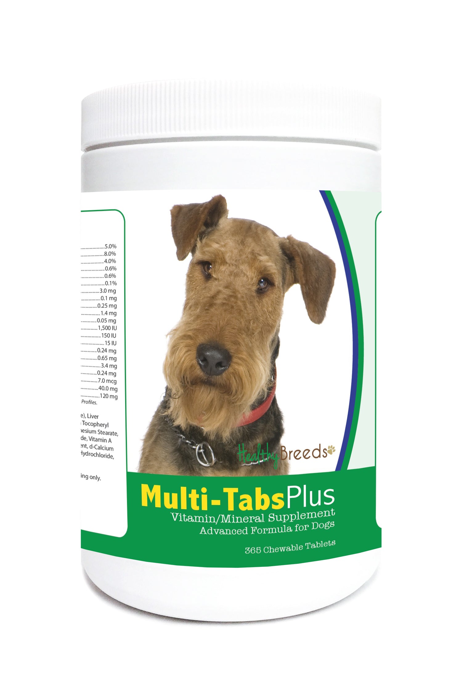 Airedale Terrier Multi-Tabs Plus Chewable Tablets 365 Count