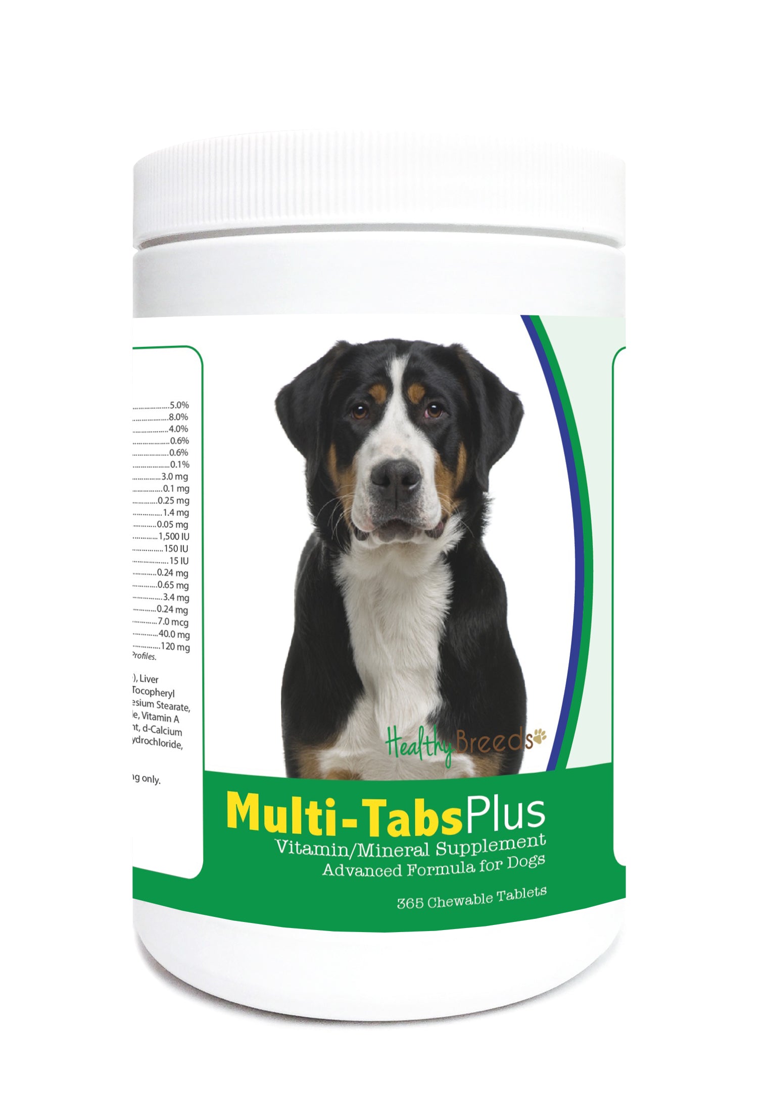 Greater Swiss Mountain Dog Multi-Tabs Plus Chewable Tablets 365 Count