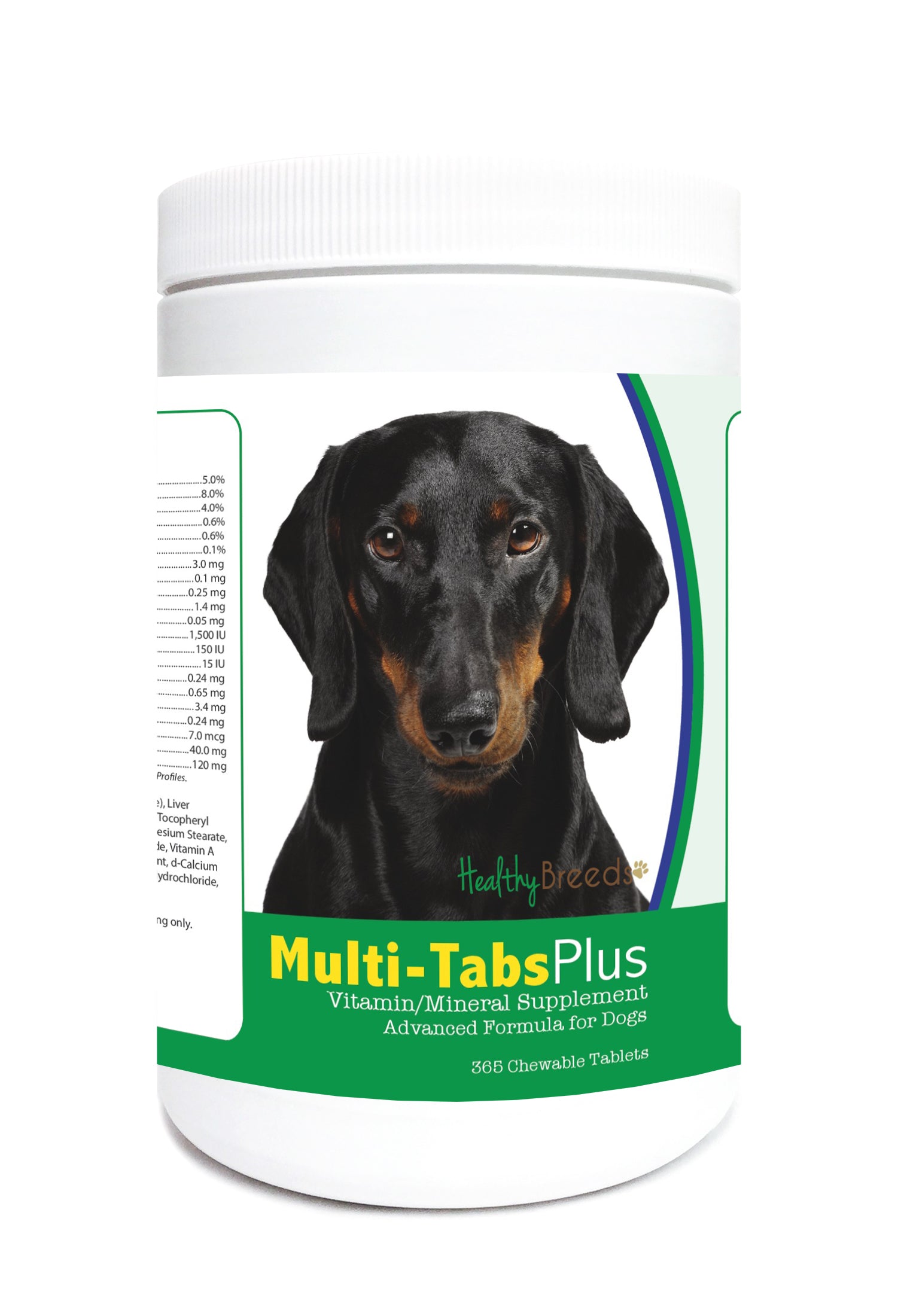 Dachshund Multi-Tabs Plus Chewable Tablets 365 Count