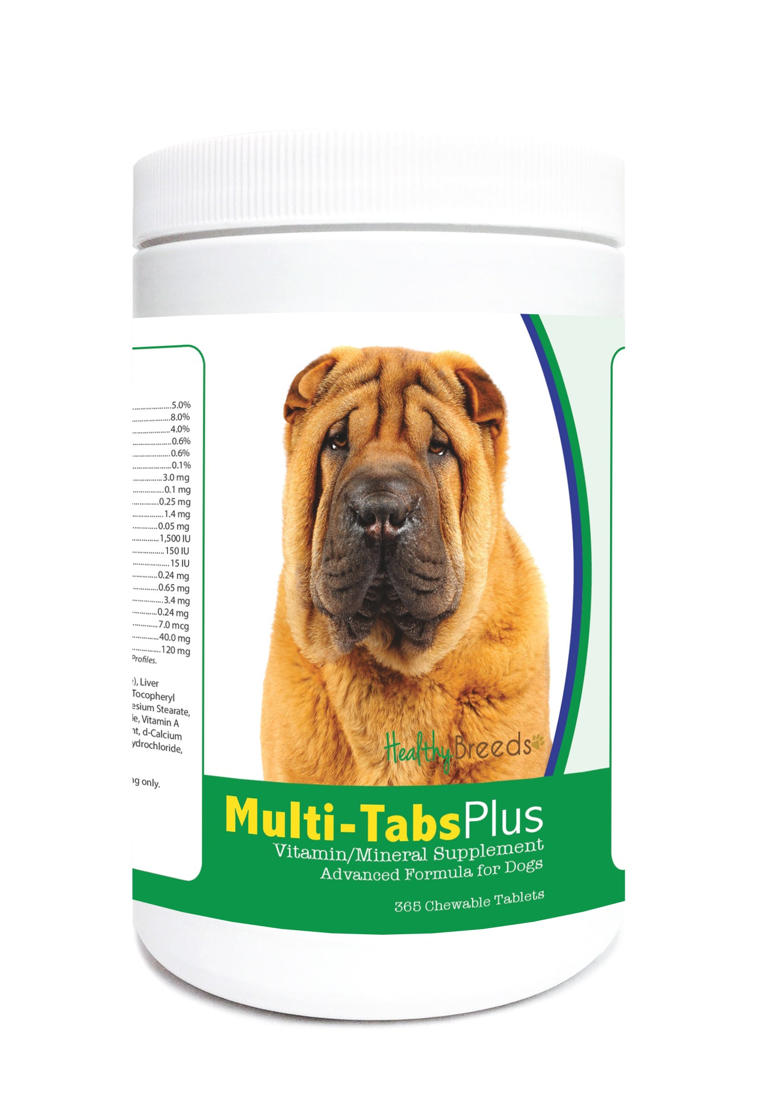 Chinese Shar Pei Multi-Tabs Plus Chewable Tablets 365 Count