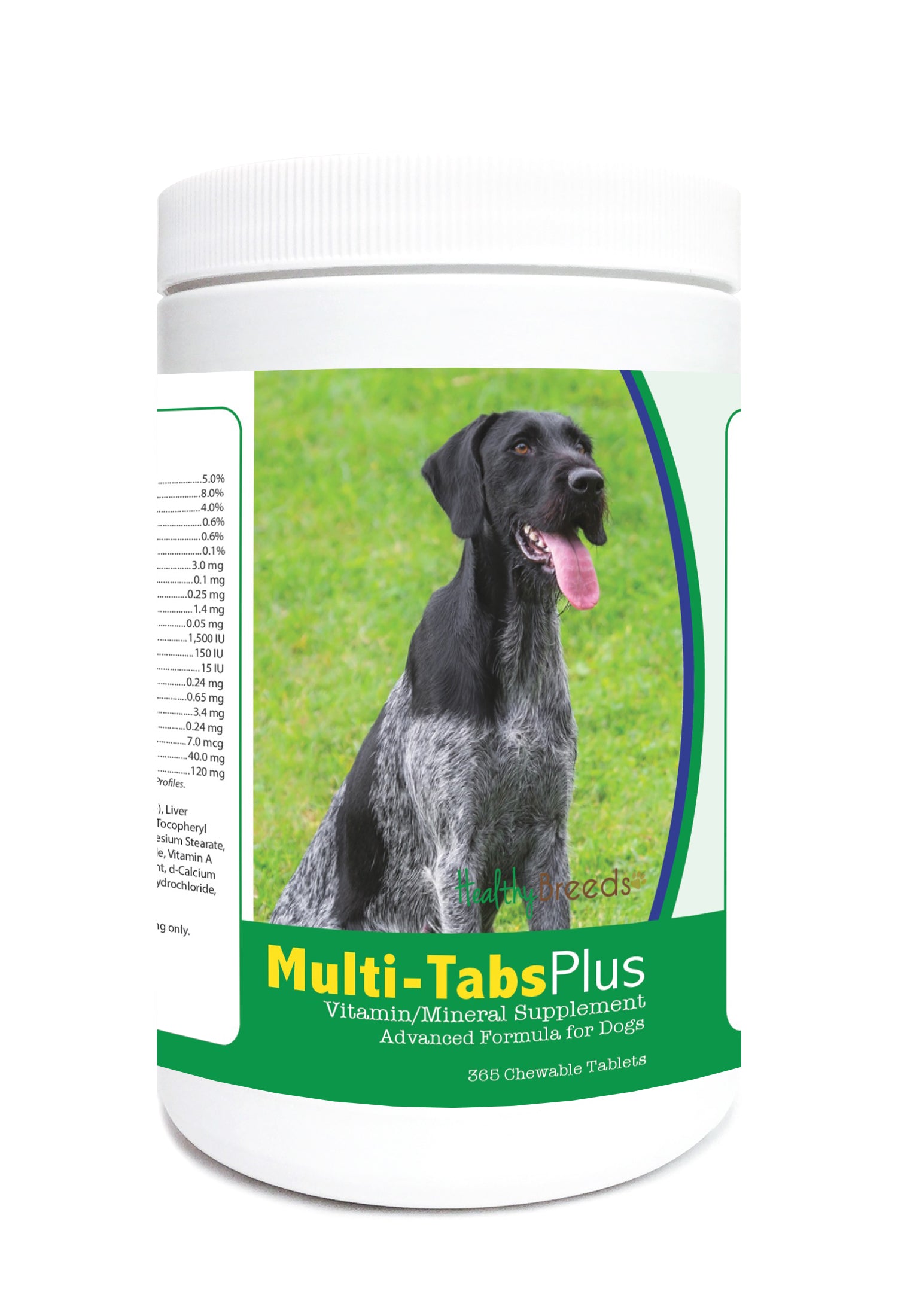 German Wirehaired Pointer Multi-Tabs Plus Chewable Tablets 365 Count