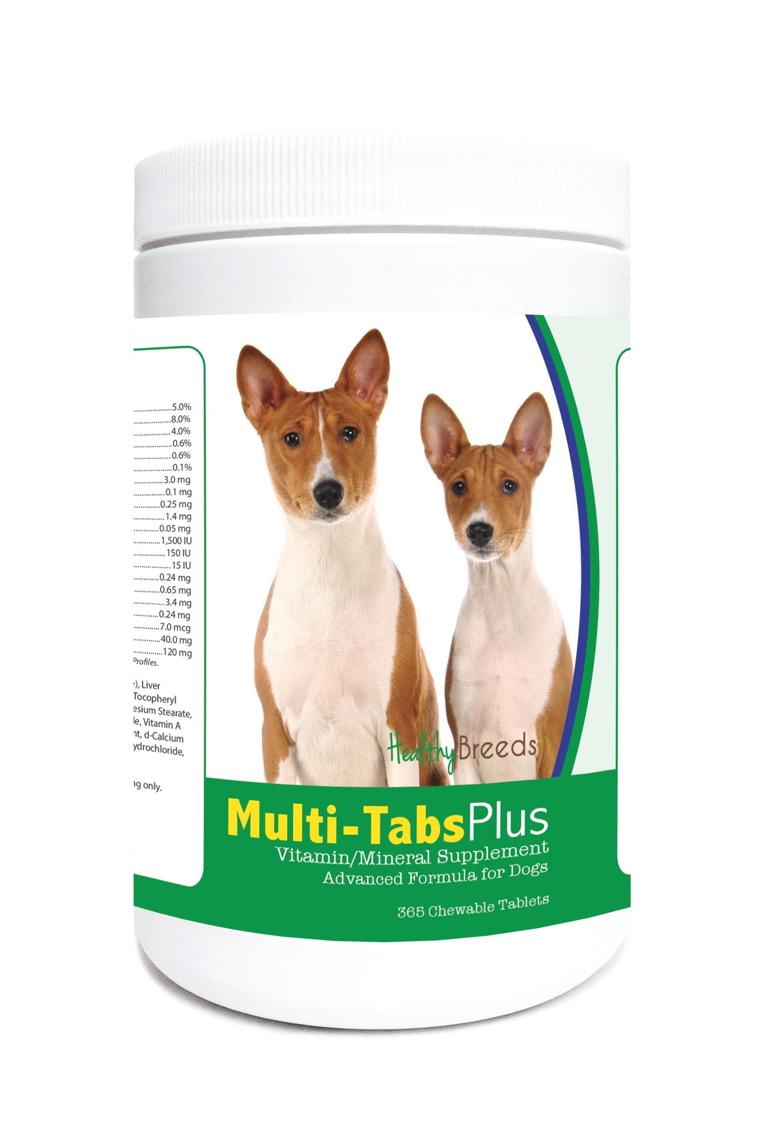 Basenji Multi-Tabs Plus Chewable Tablets 365 Count