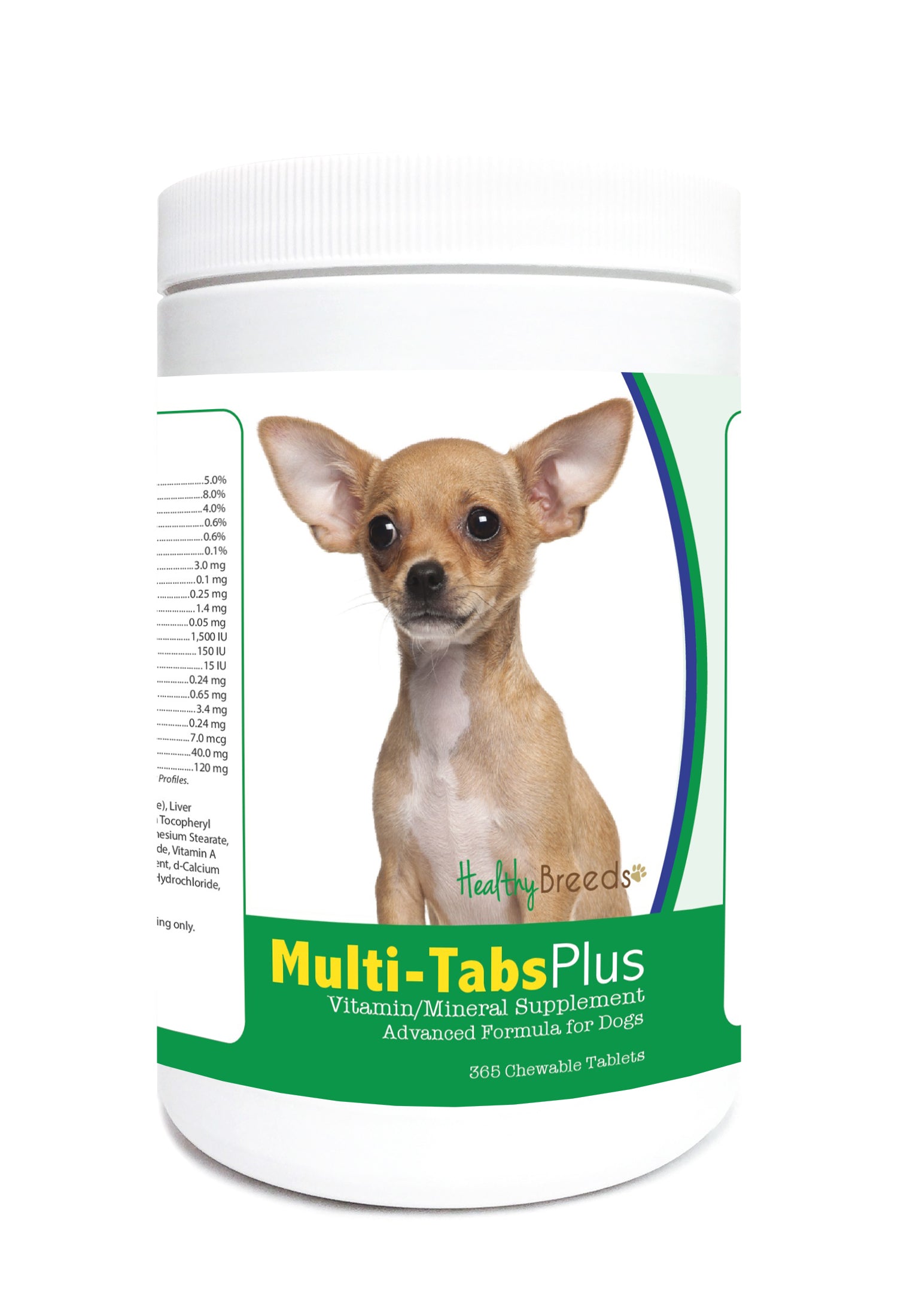 Chihuahua Multi-Tabs Plus Chewable Tablets 365 Count