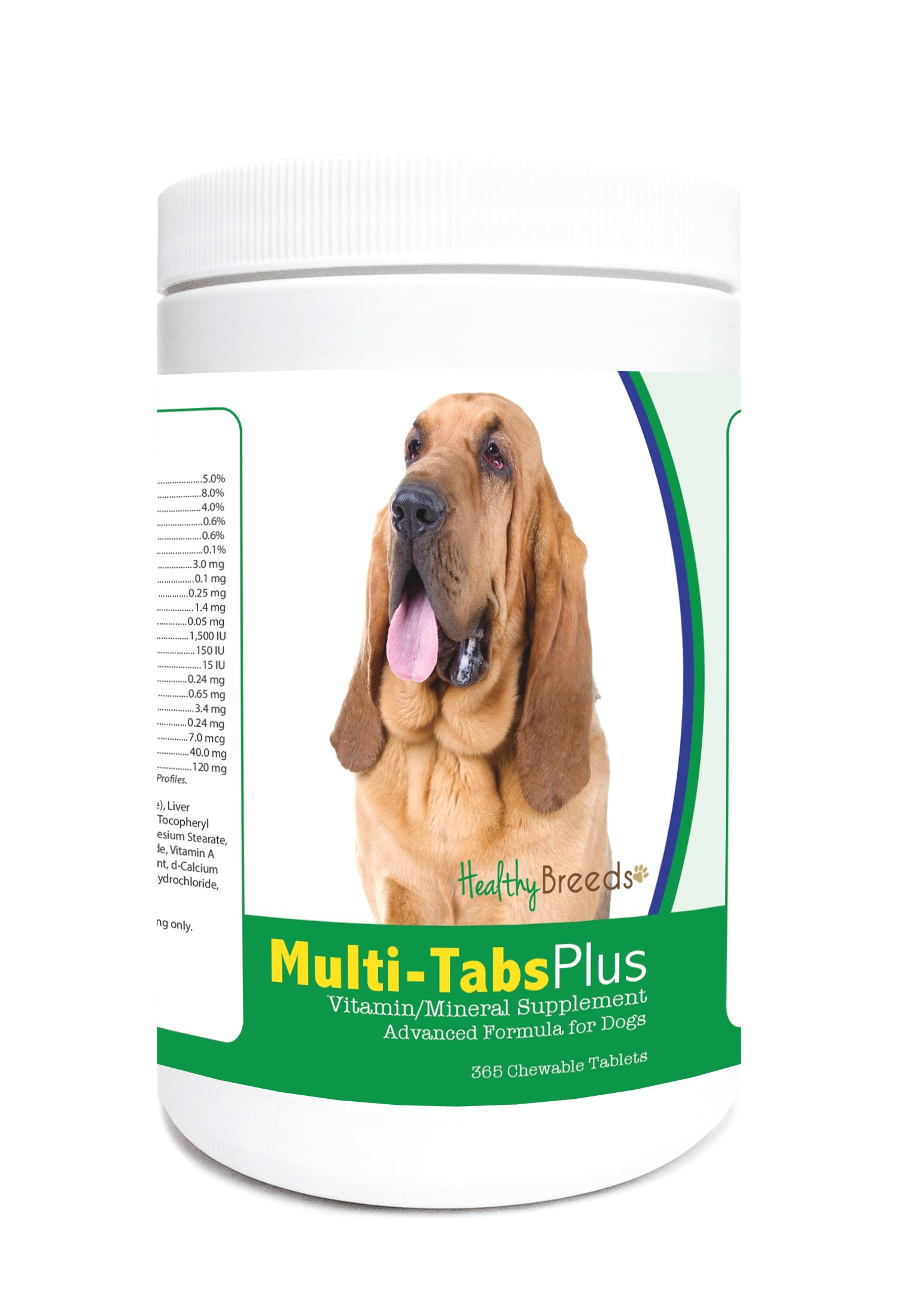 Bloodhound Multi-Tabs Plus Chewable Tablets 365 Count