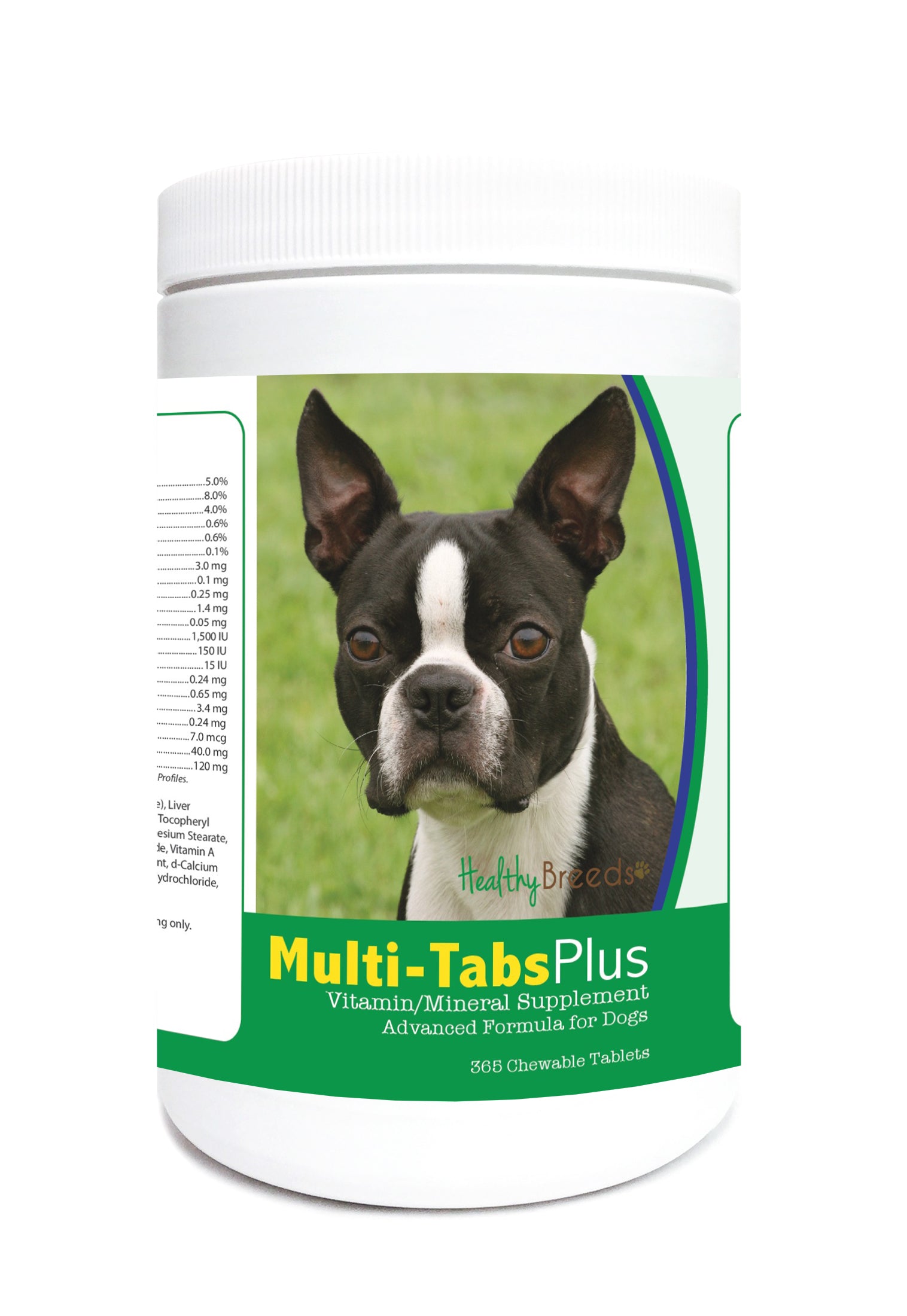 Boston Terrier Multi-Tabs Plus Chewable Tablets 365 Count