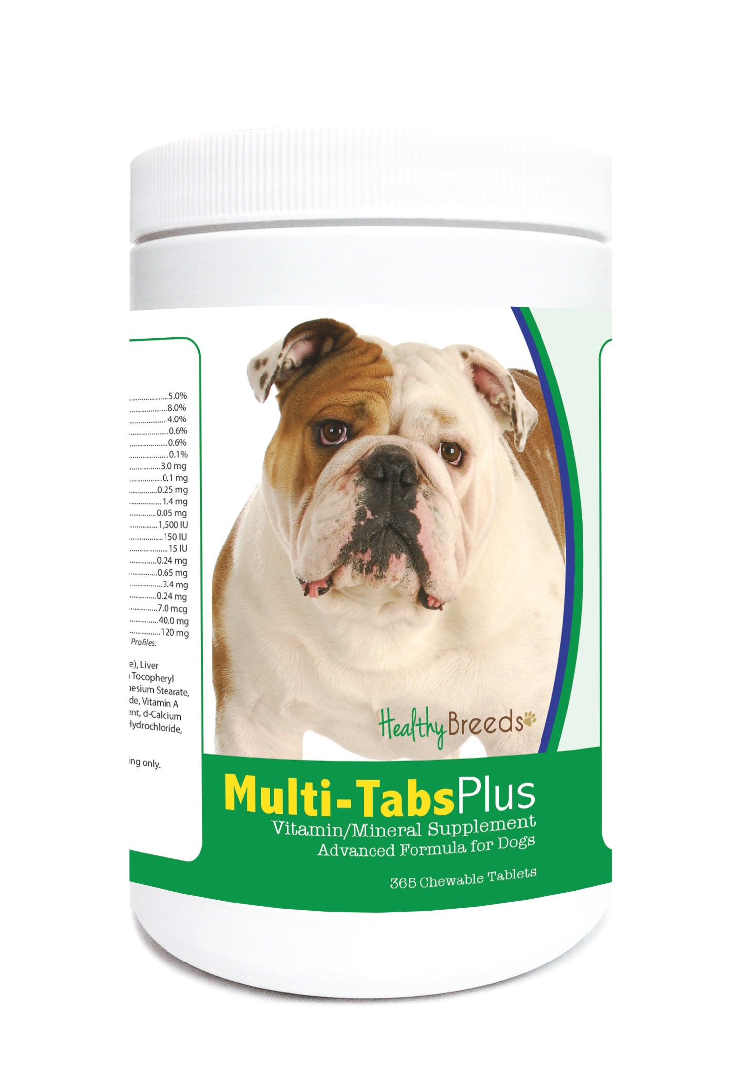 Bulldog Multi-Tabs Plus Chewable Tablets 365 Count