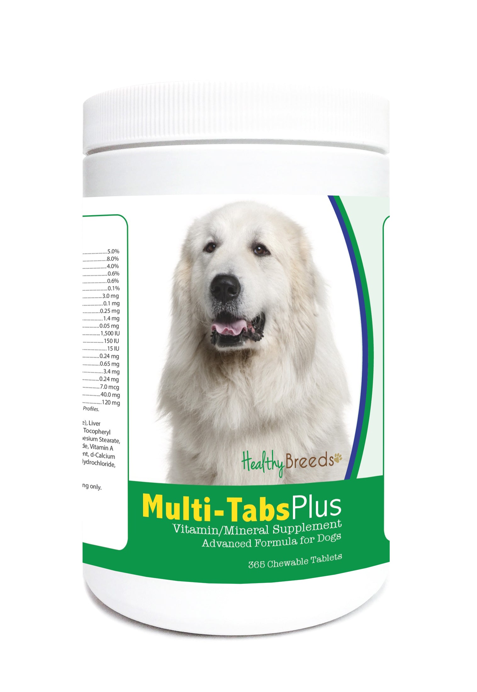 Great Pyrenees Multi-Tabs Plus Chewable Tablets 365 Count