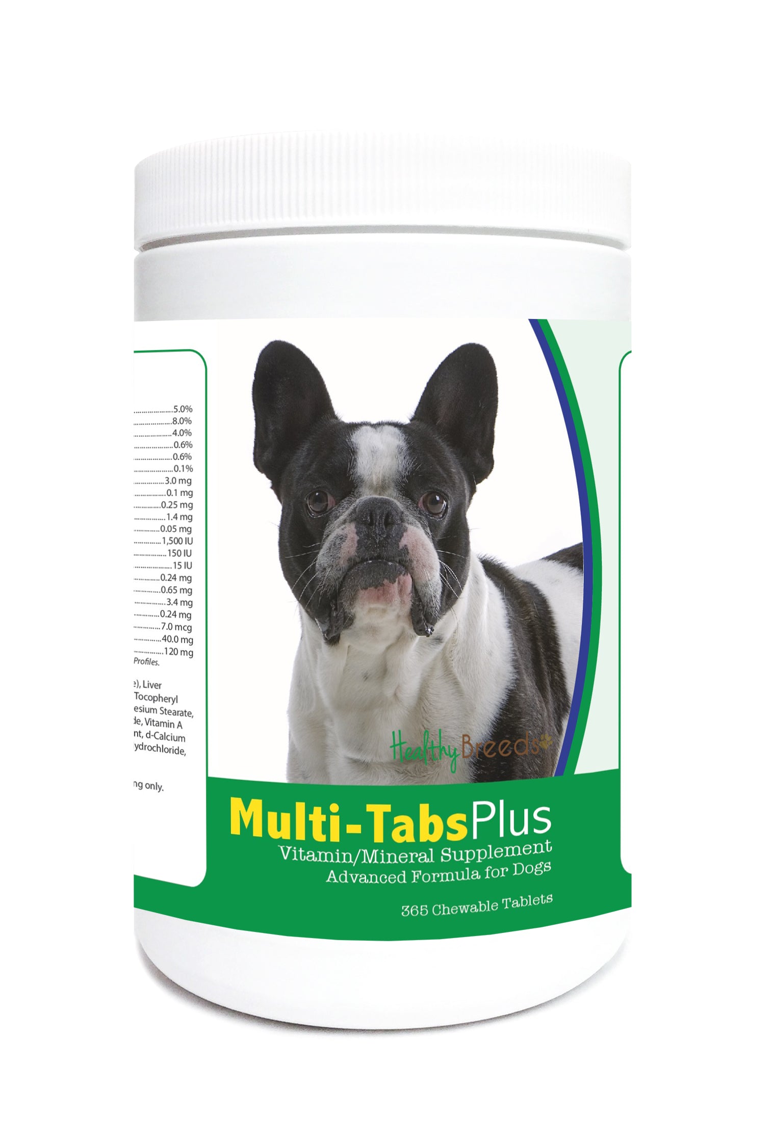 French Bulldog Multi-Tabs Plus Chewable Tablets 365 Count