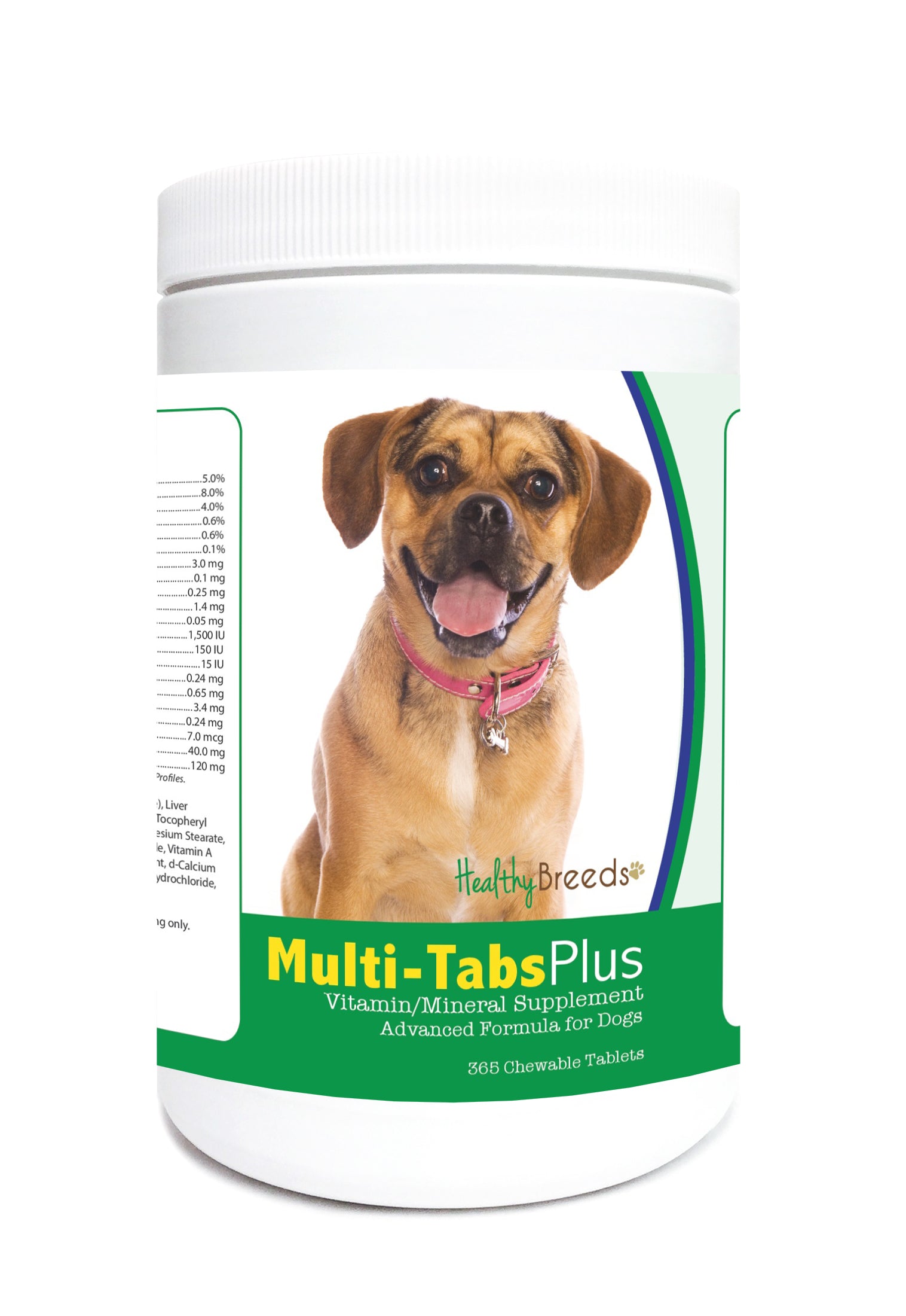 Puggle Multi-Tabs Plus Chewable Tablets 365 Count