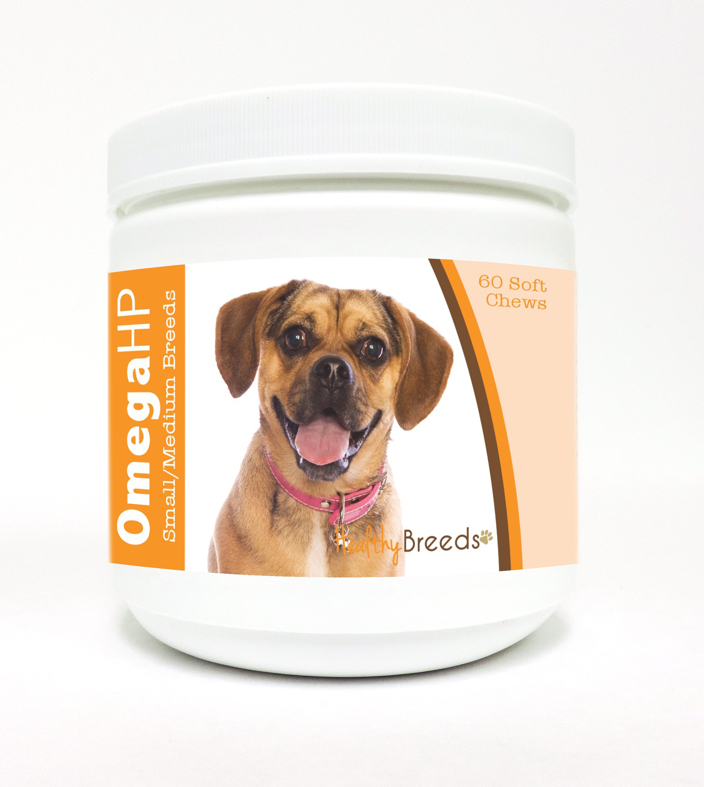 Puggle Omega HP Fatty Acid Skin and Coat Support Soft Chews 60 Count