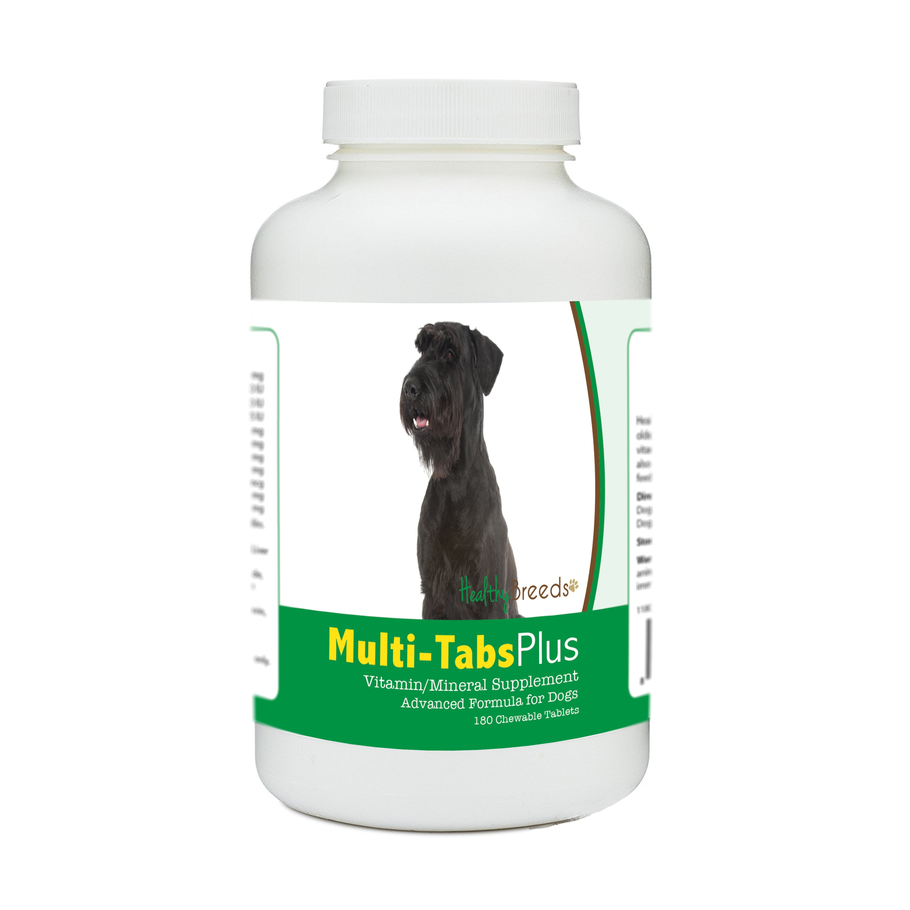 Giant Schnauzer Multi-Tabs Plus Chewable Tablets 180 Count