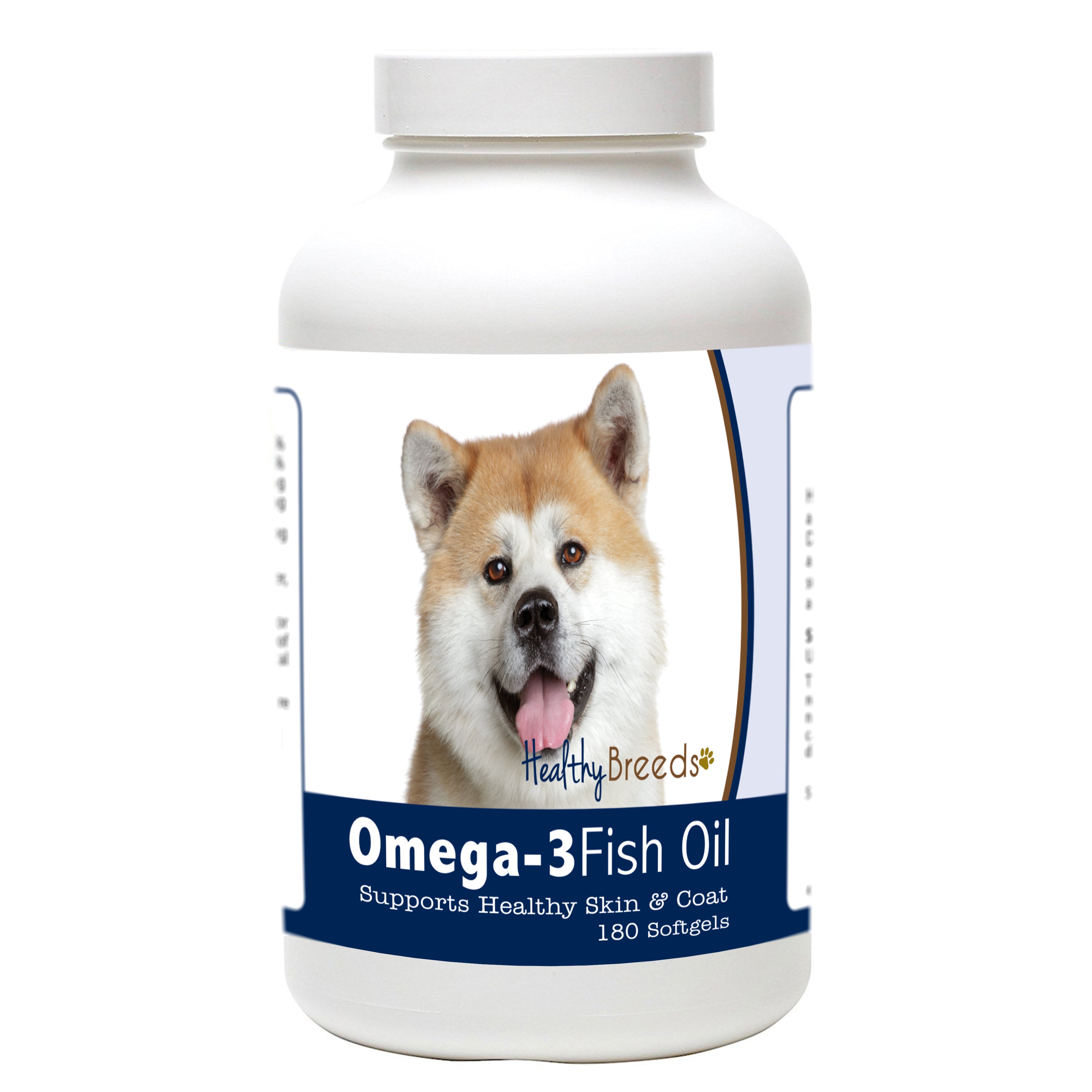 Akita Omega-3 Fish Oil Softgels 180 Count