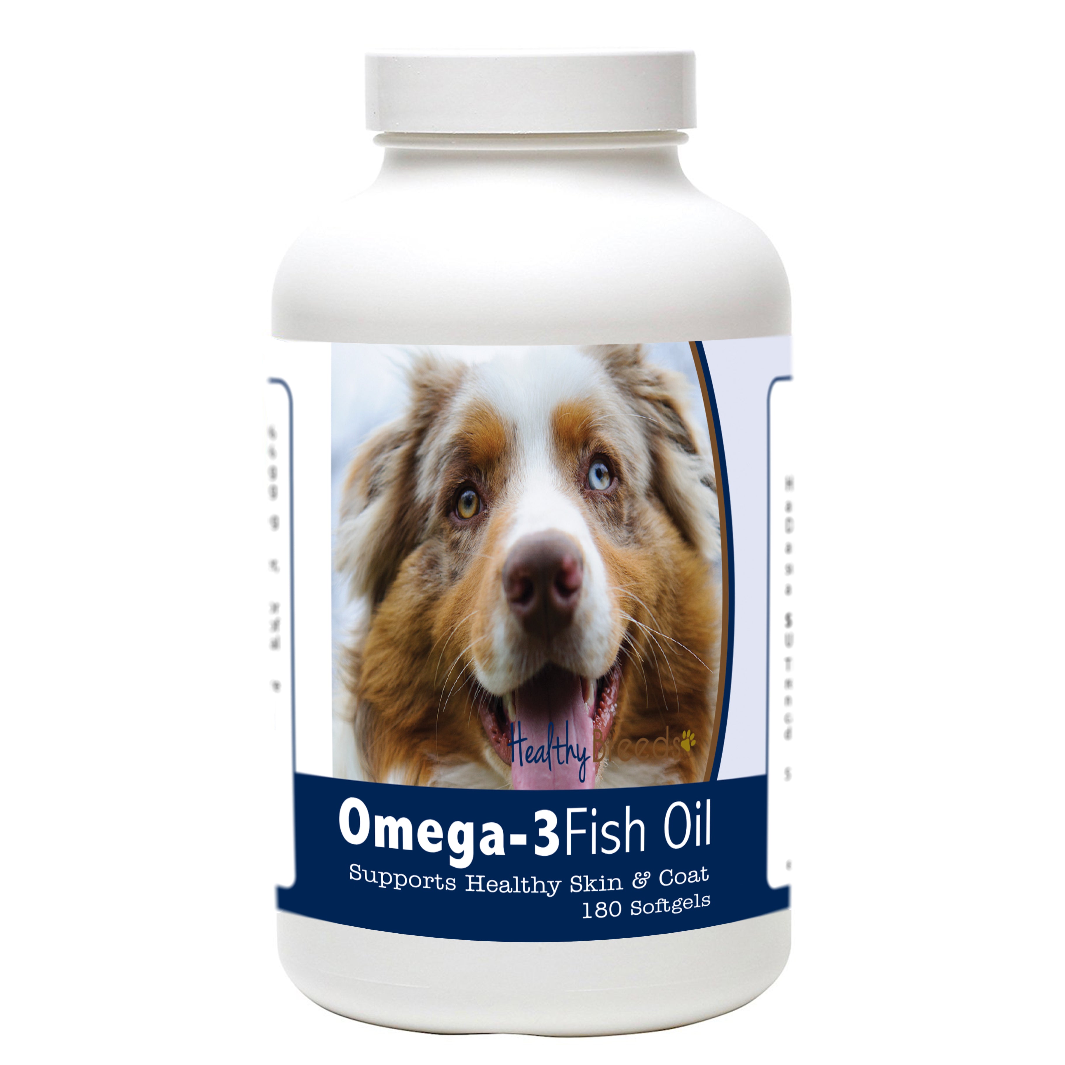 Australian Shepherd Omega-3 Fish Oil Softgels 180 Count