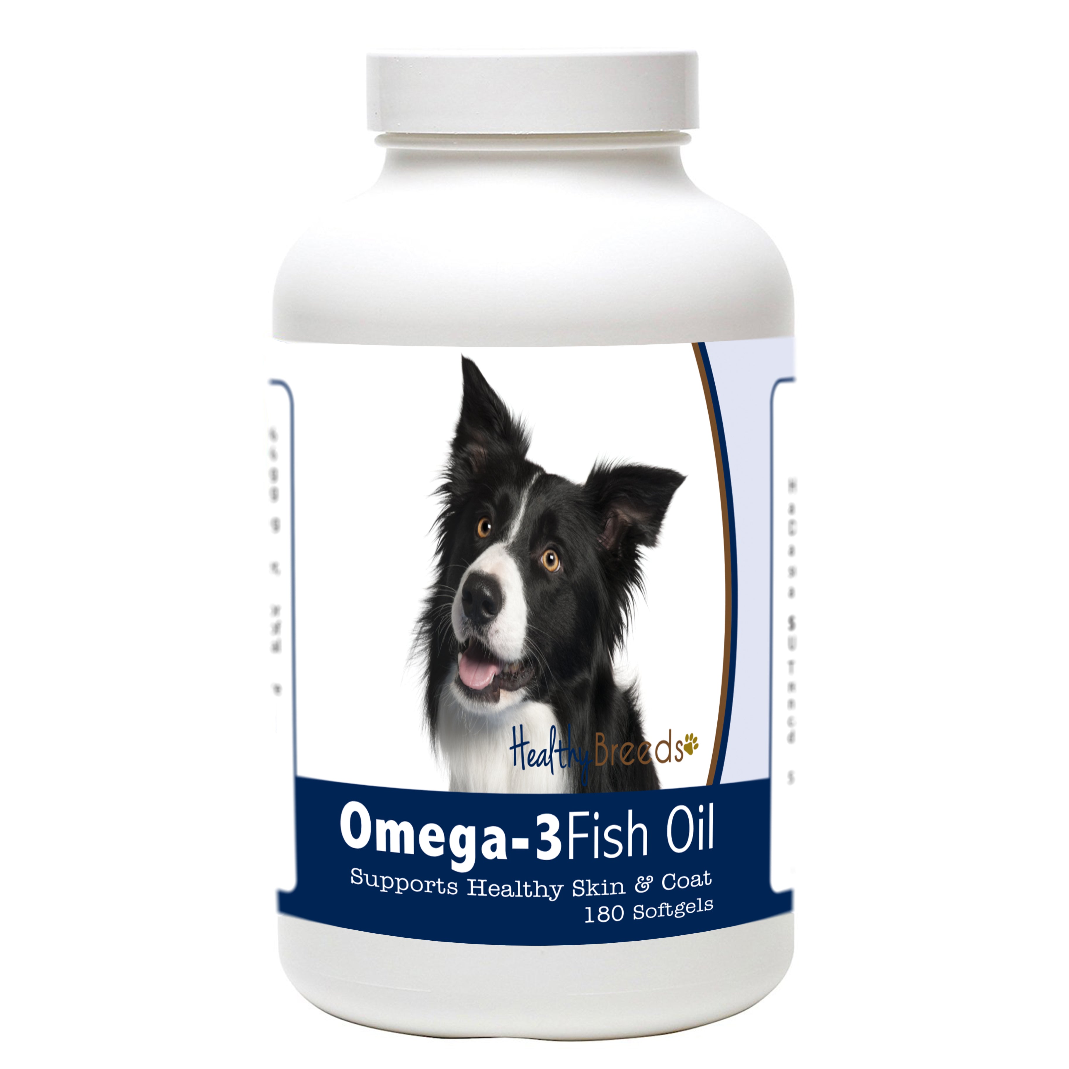 Border Collie Omega-3 Fish Oil Softgels 180 Count