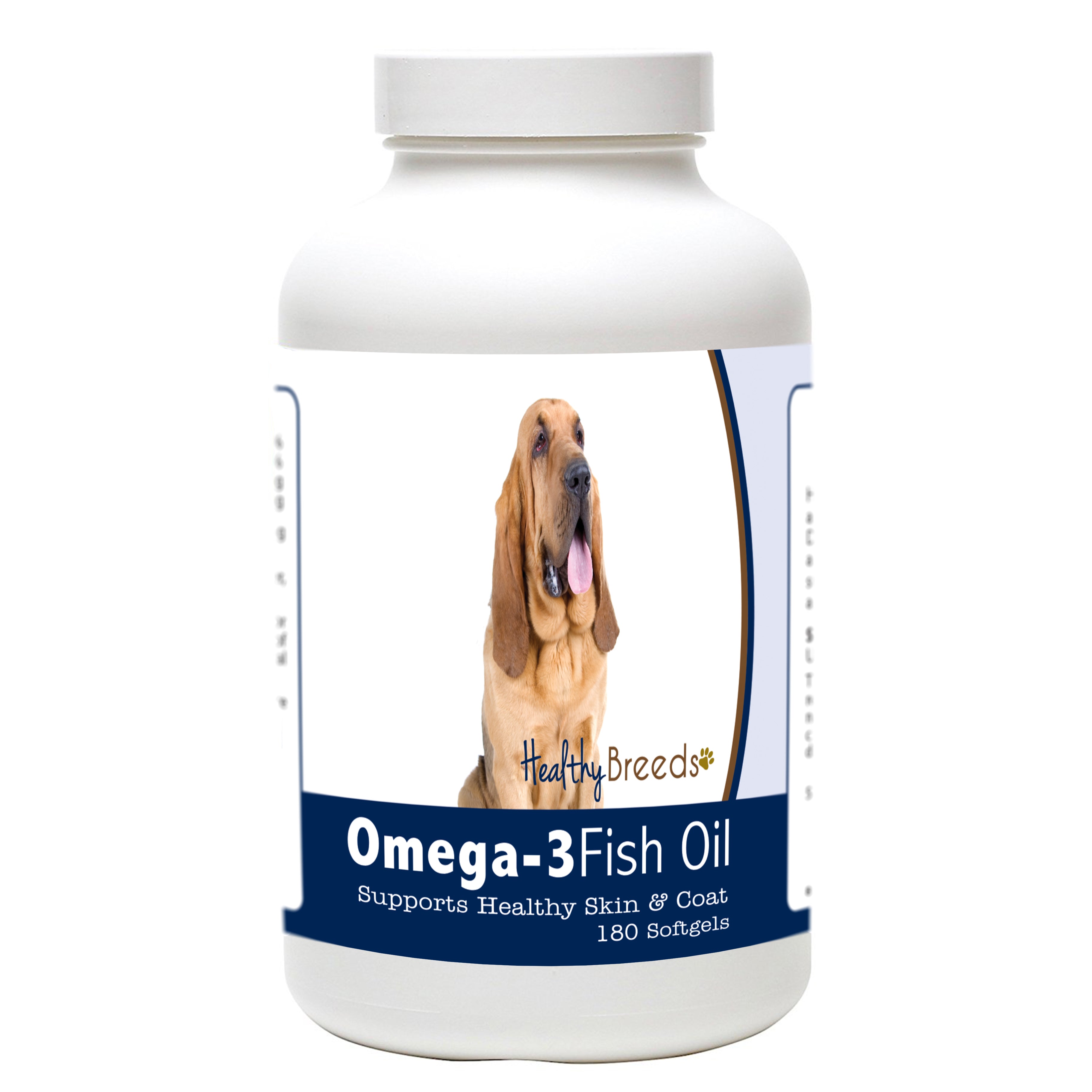 Bloodhound Omega-3 Fish Oil Softgels 180 Count