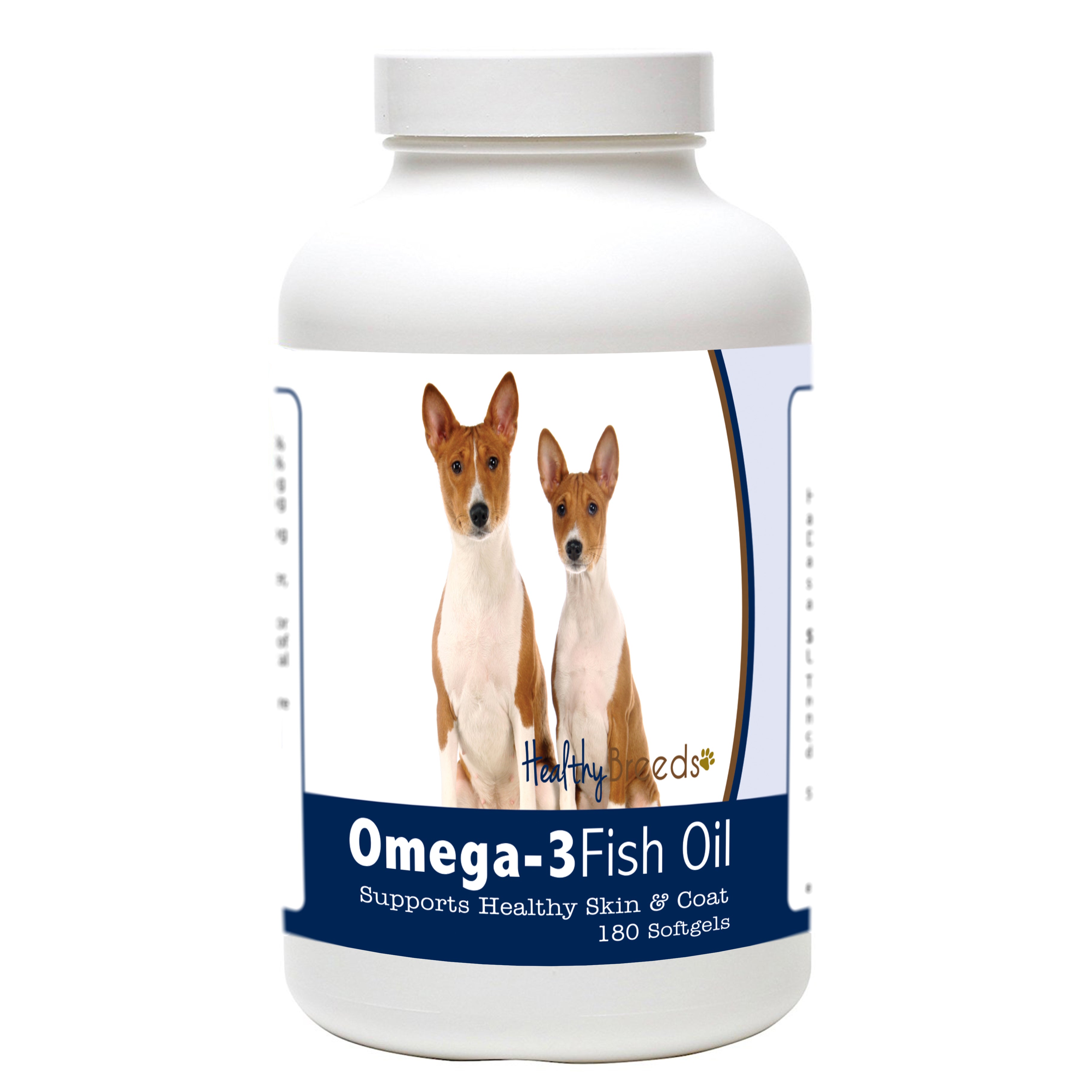 Basenji Omega-3 Fish Oil Softgels 180 Count
