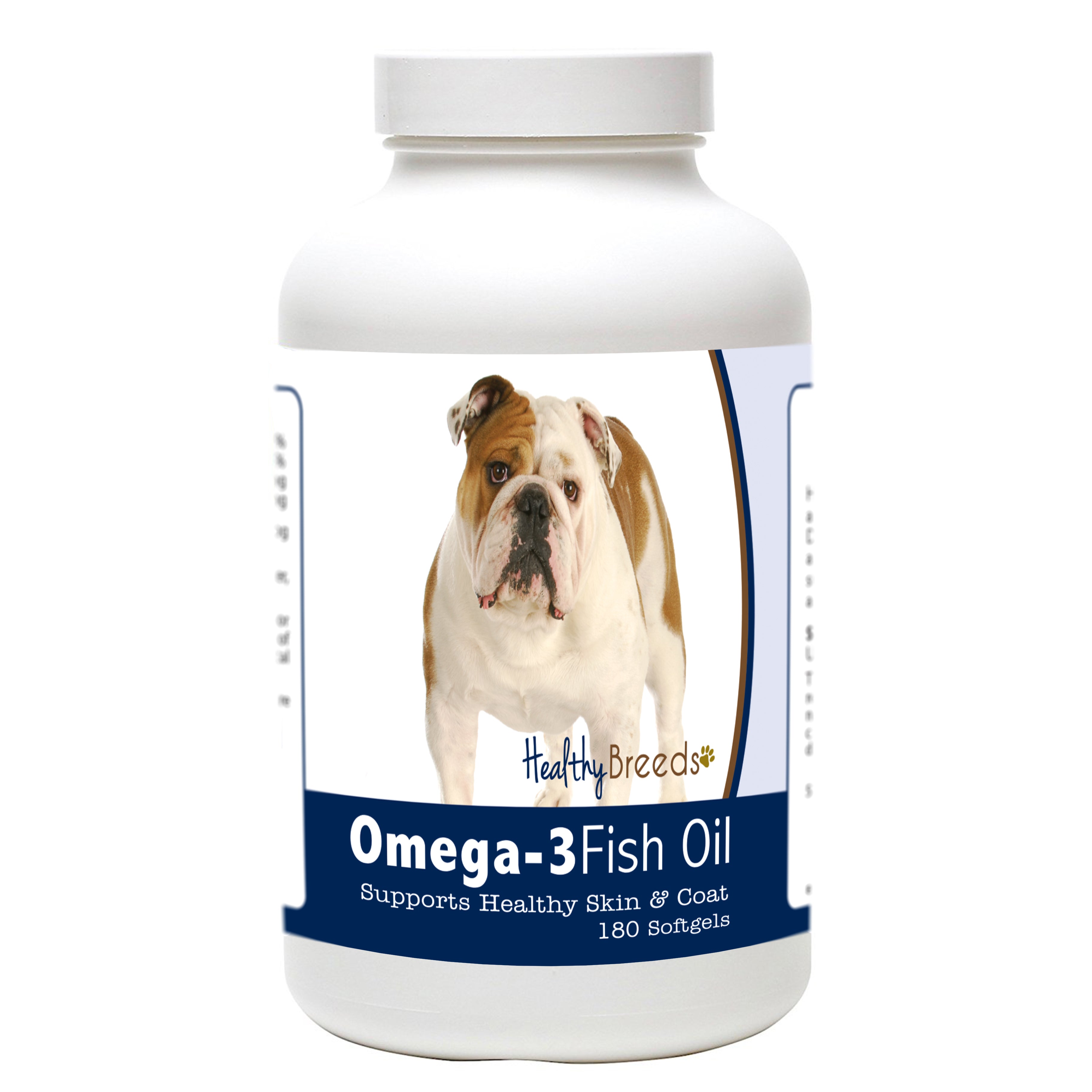 Bulldog Omega-3 Fish Oil Softgels 180 Count