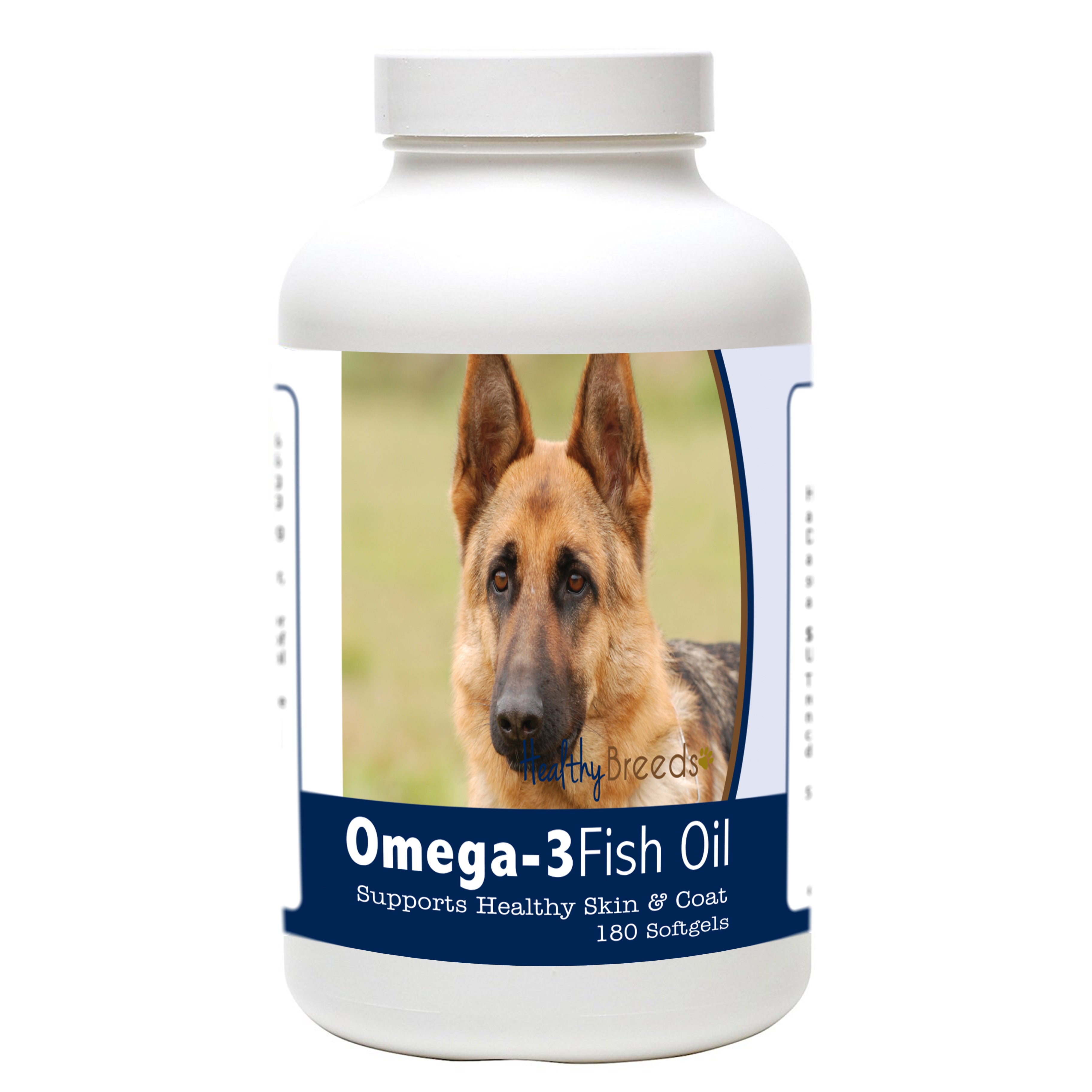 German Shepherd Omega-3 Fish Oil Softgels 180 Count