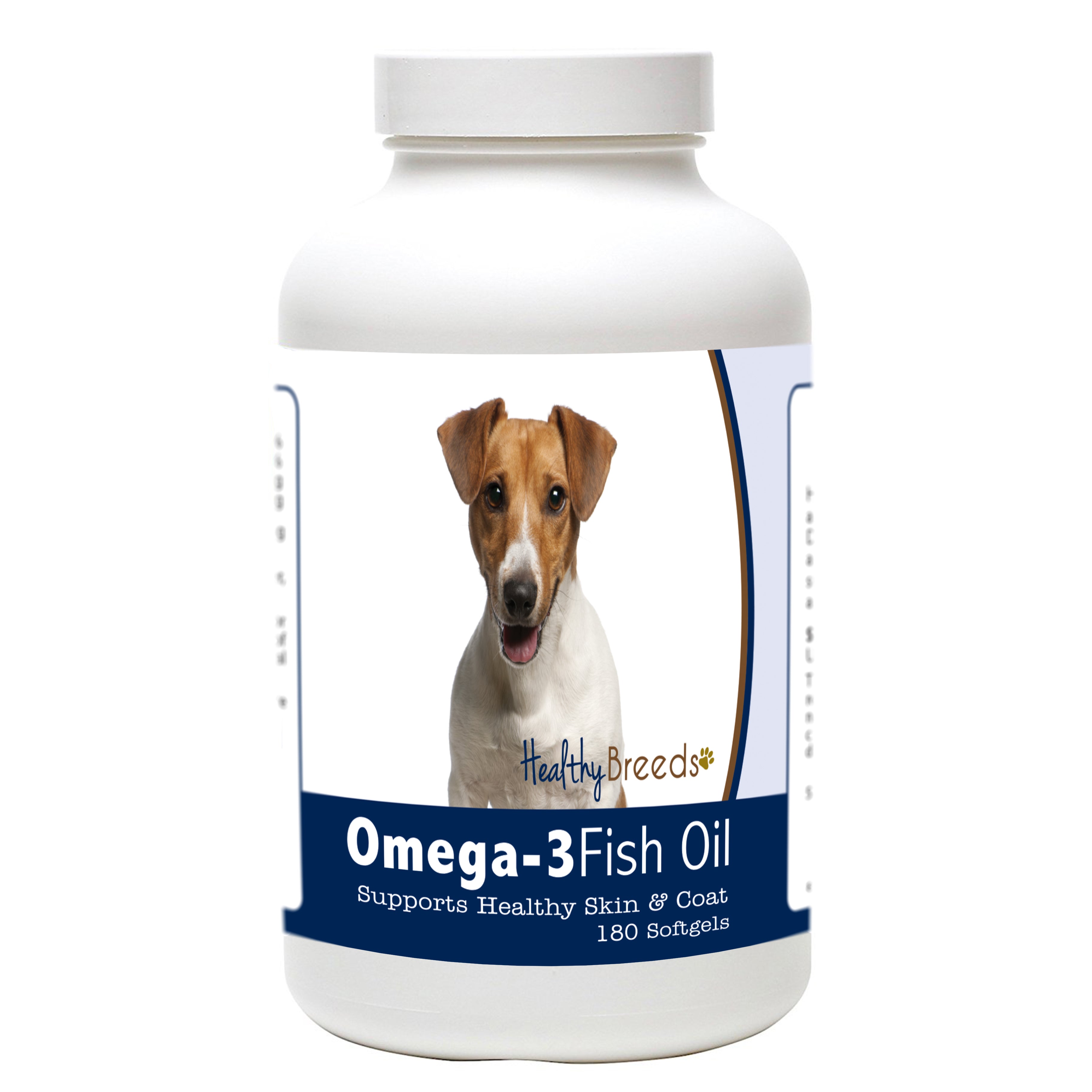 Jack Russell Terrier Omega-3 Fish Oil Softgels 180 Count