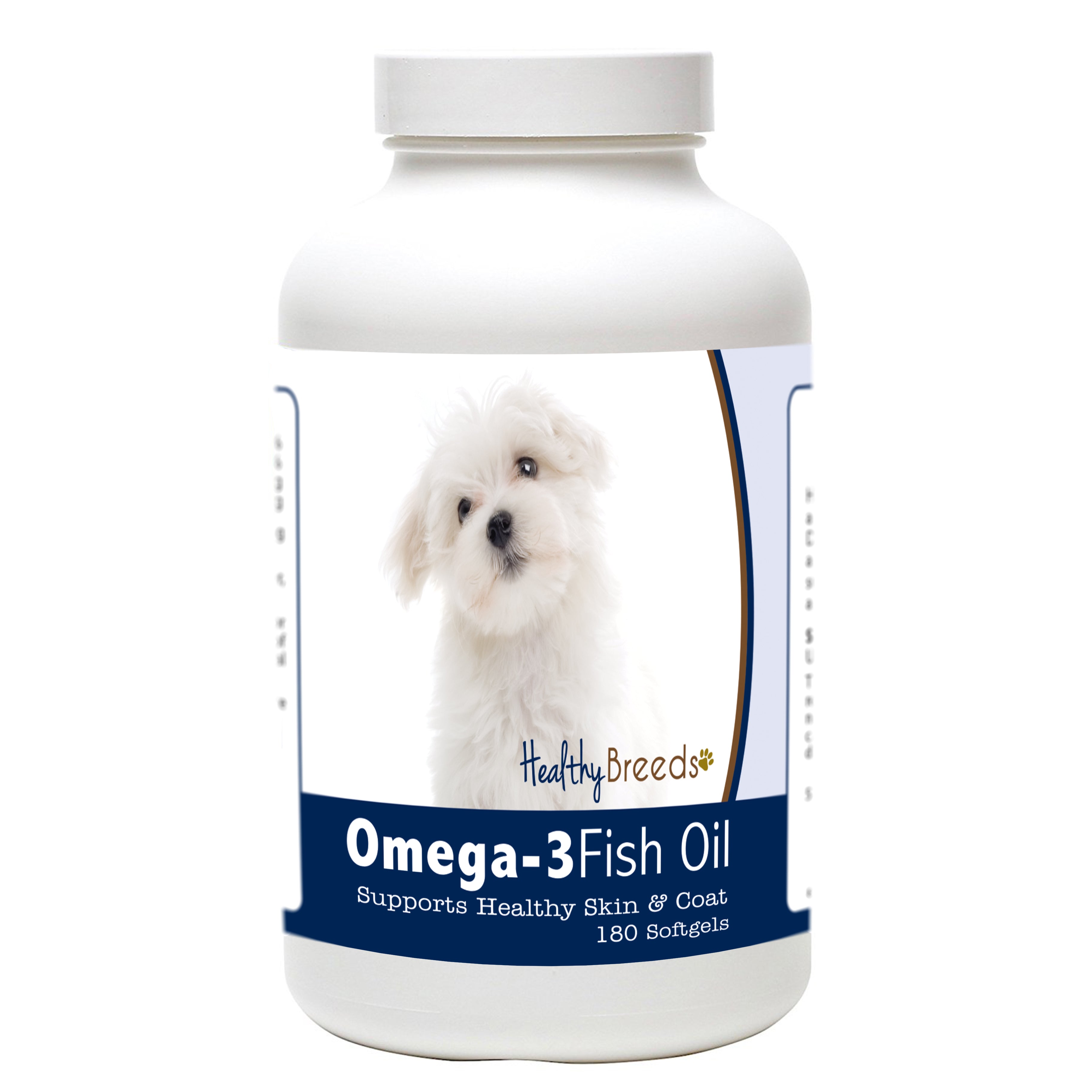 Maltese Omega-3 Fish Oil Softgels 180 Count
