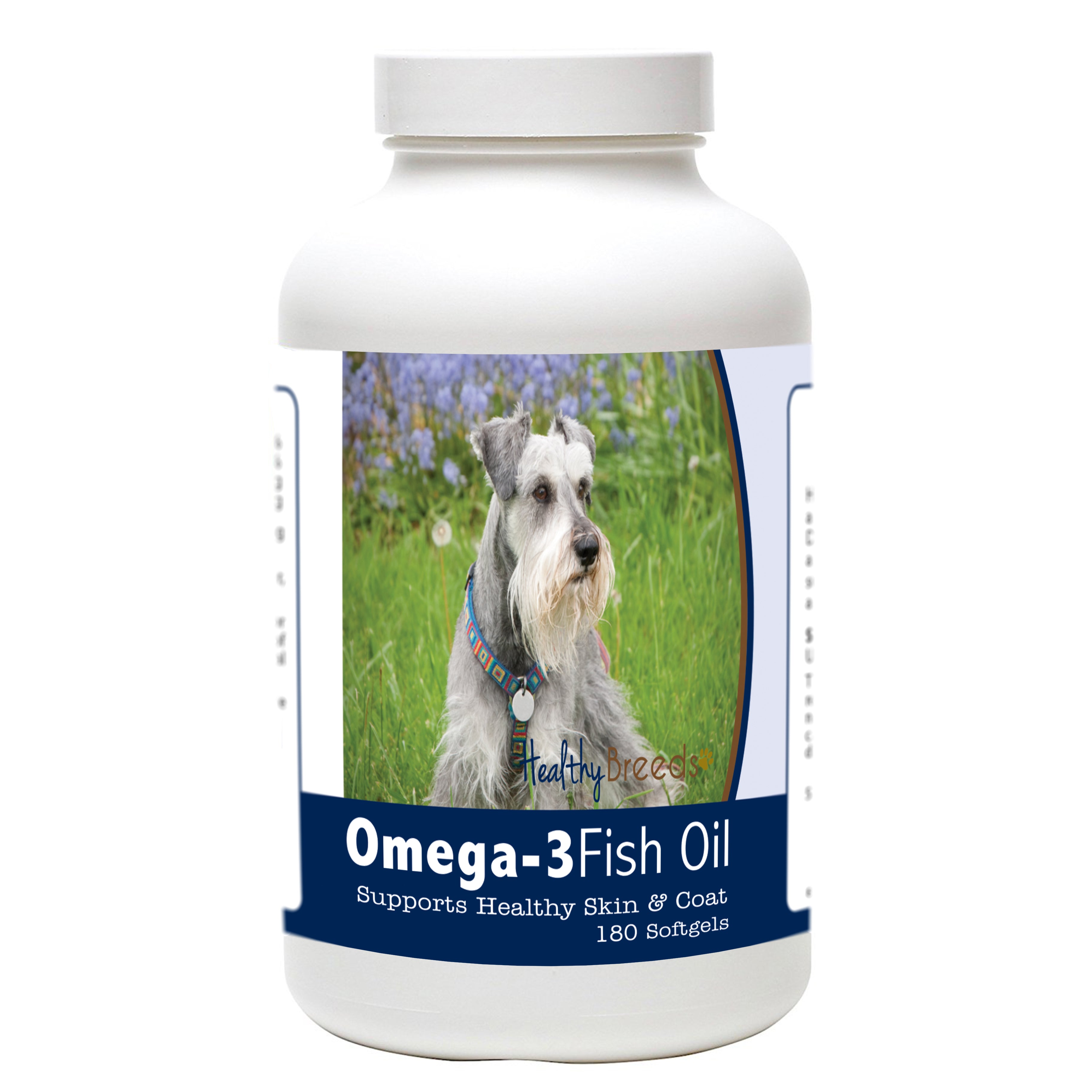 Miniature Schnauzer Omega-3 Fish Oil Softgels 180 Count