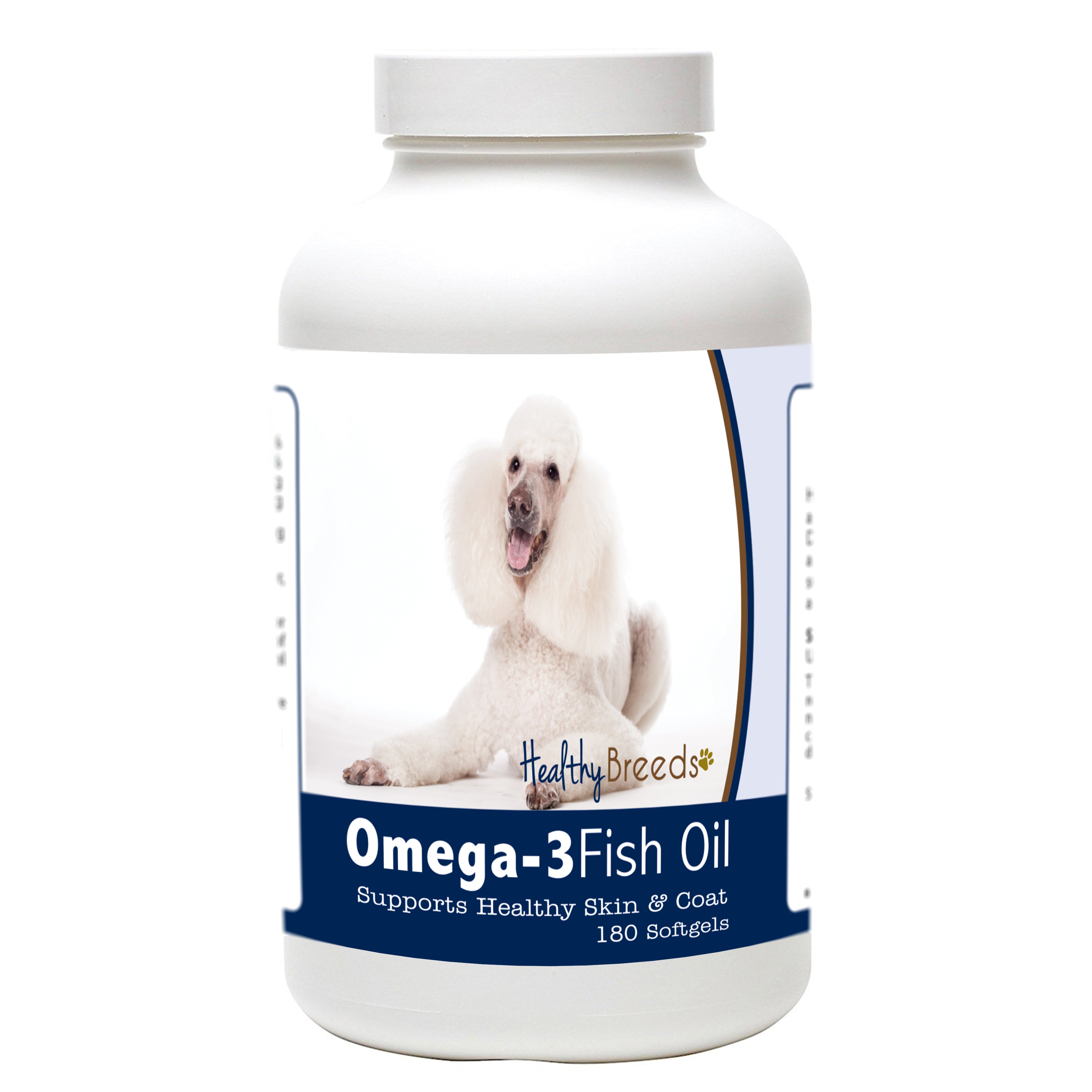 Poodle Omega-3 Fish Oil Softgels 180 Count