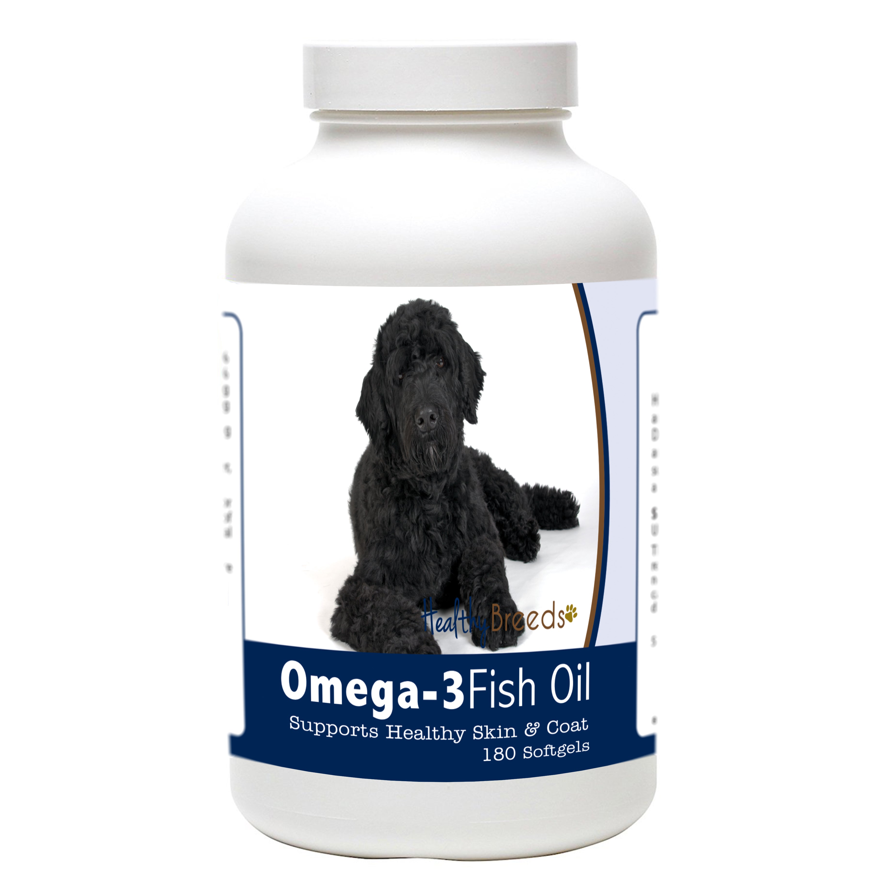 Portuguese Water Dog Omega-3 Fish Oil Softgels 180 Count