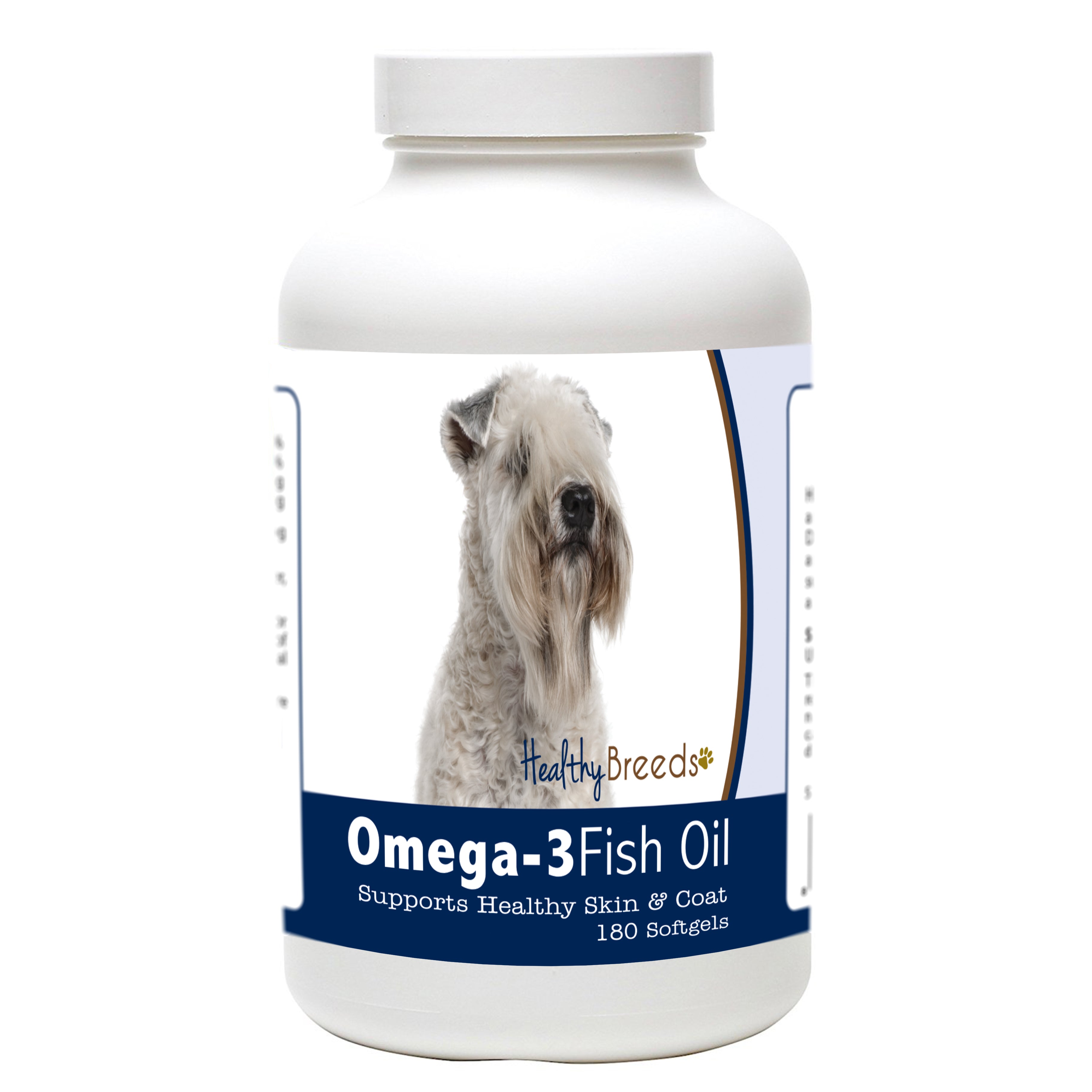 Soft Coated Wheaten Terrier Omega-3 Fish Oil Softgels 180 Count