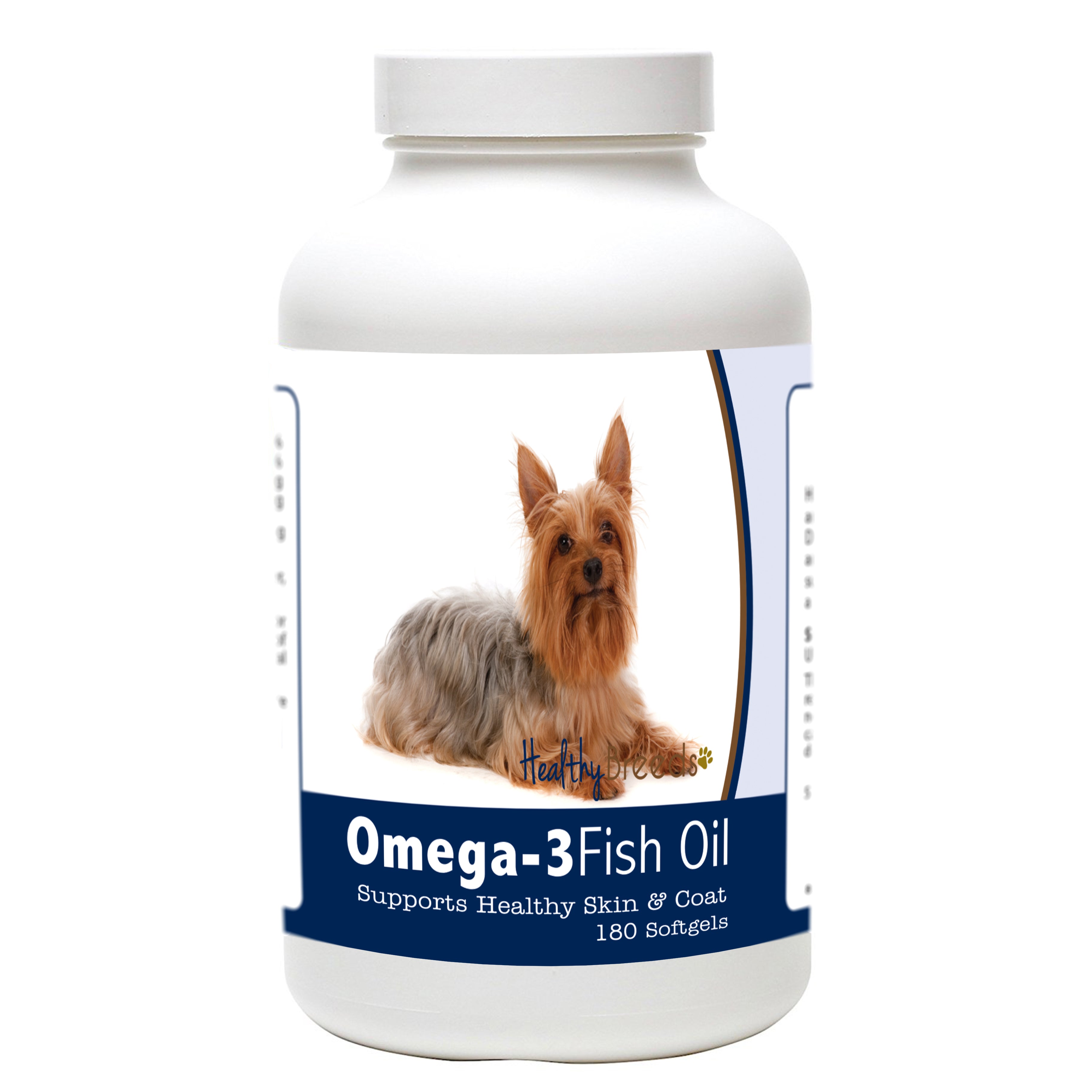 Silky Terrier Omega-3 Fish Oil Softgels 180 Count