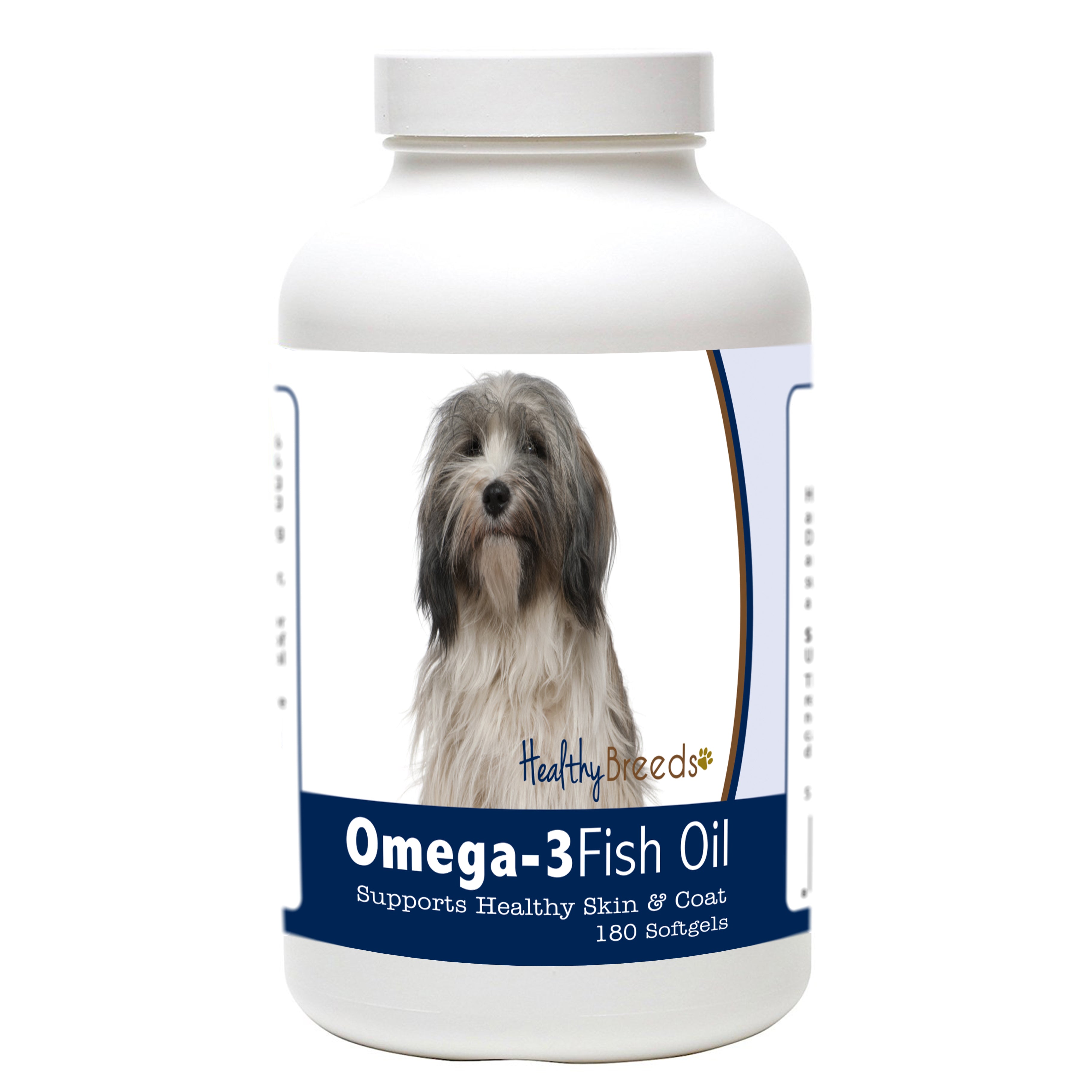 Tibetan Terrier Omega-3 Fish Oil Softgels 180 Count
