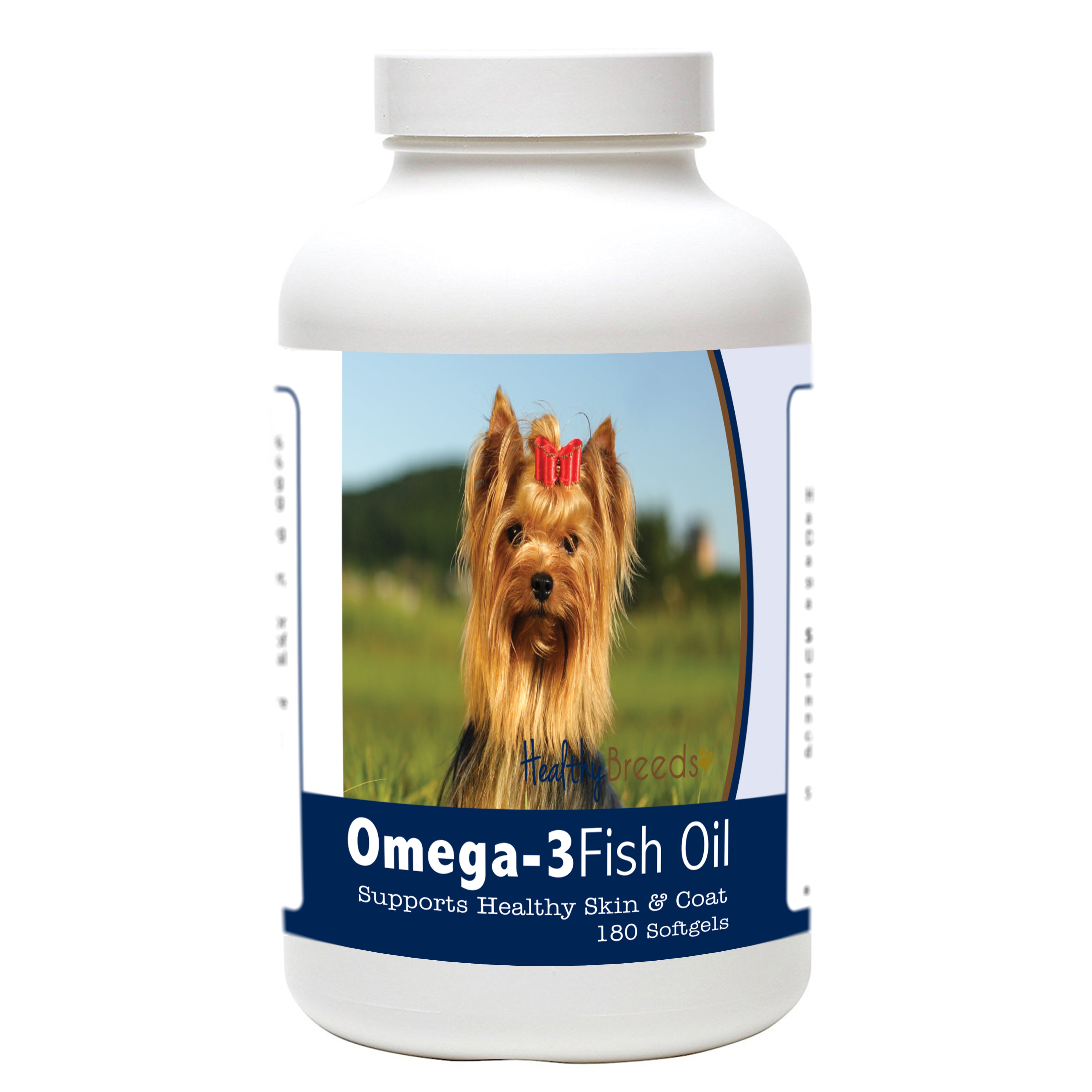 Yorkshire Terrier Omega-3 Fish Oil Softgels 180 Count