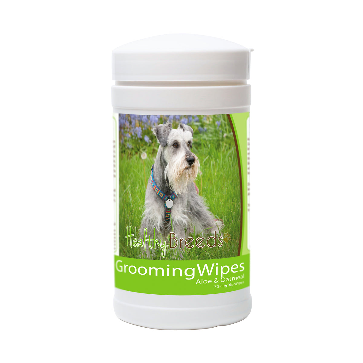 Miniature Schnauzer Grooming Wipes 70 Count Healthy Breeds