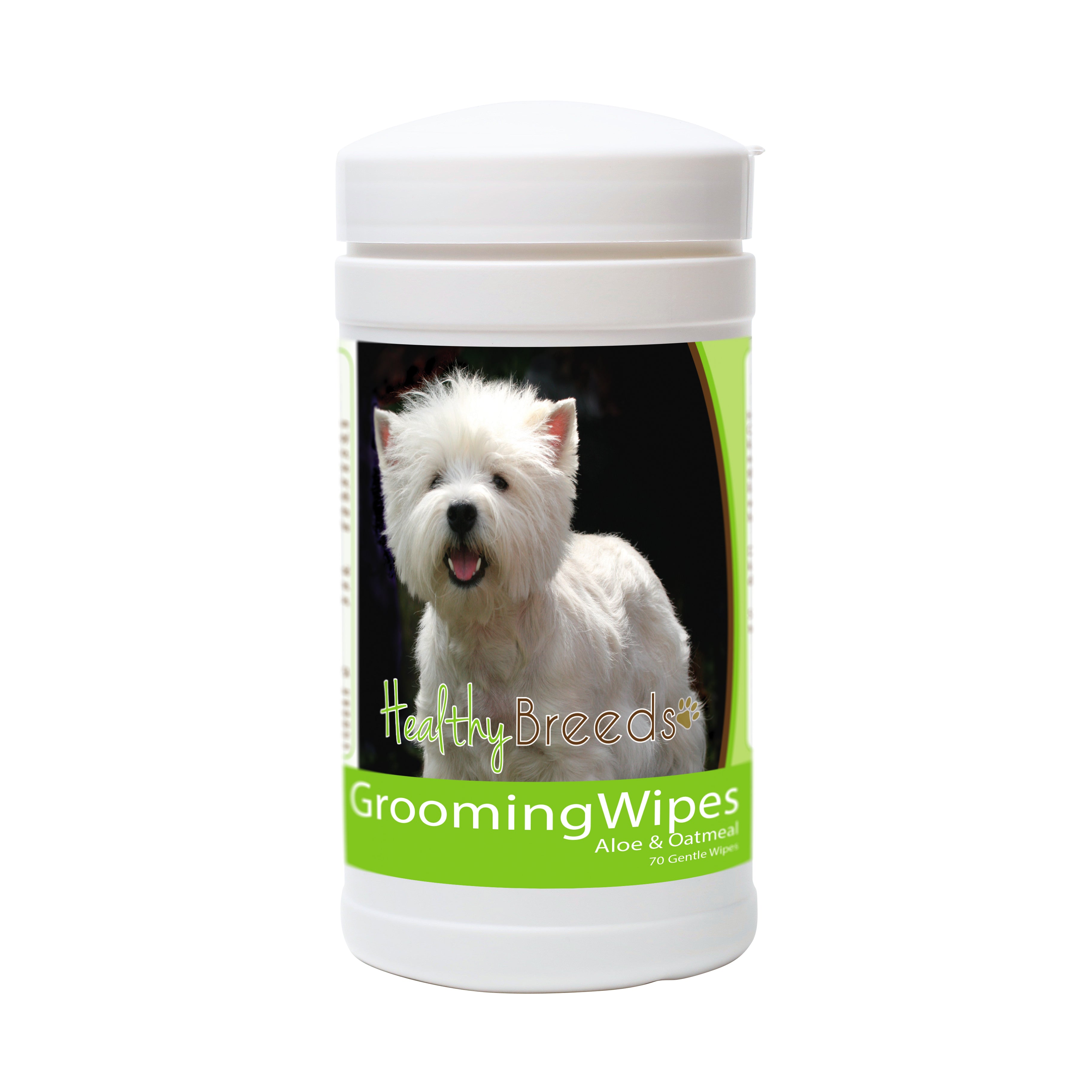 West Highland White Terrier Grooming Wipes 70 Count