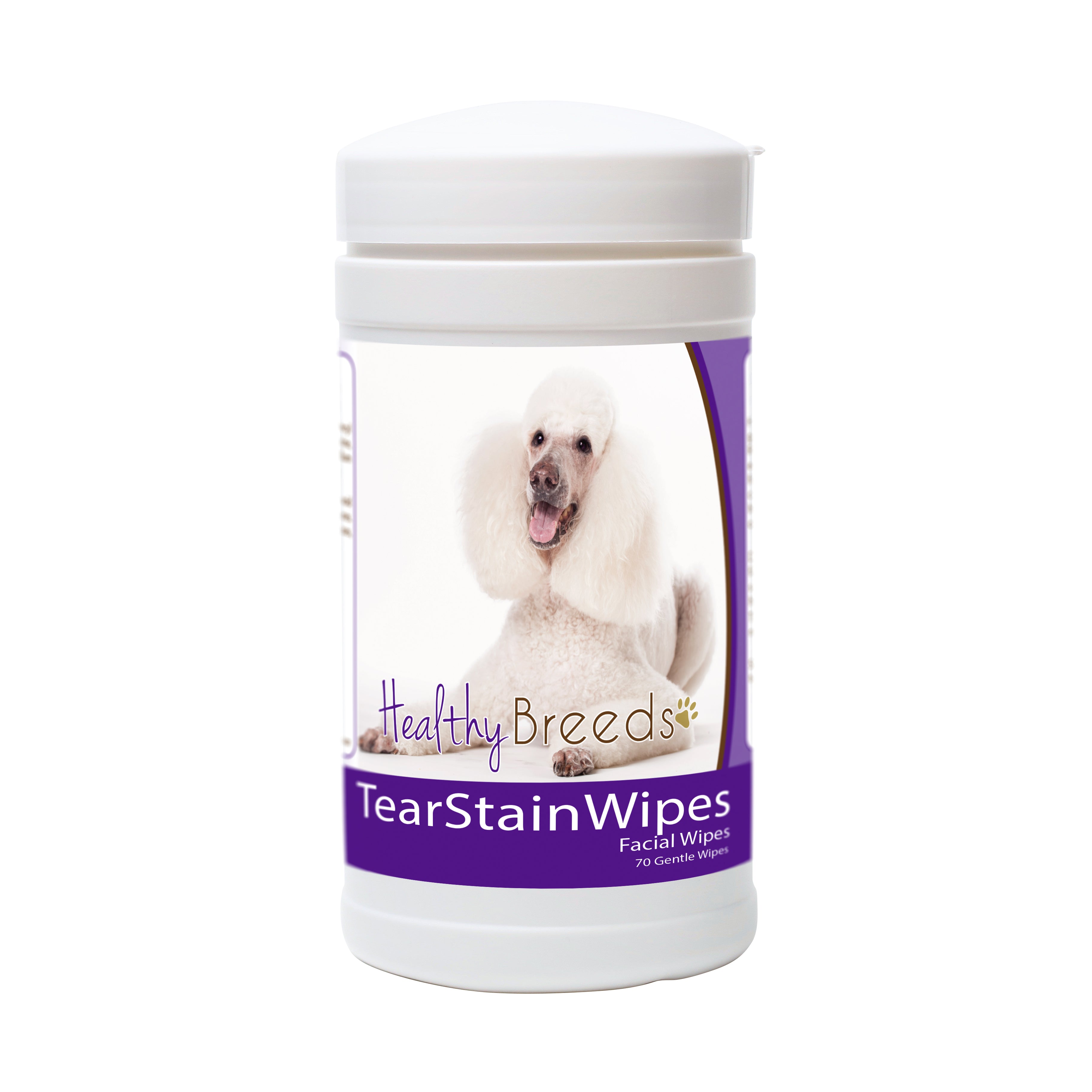 Poodle Tear Stain Wipes 70 Count