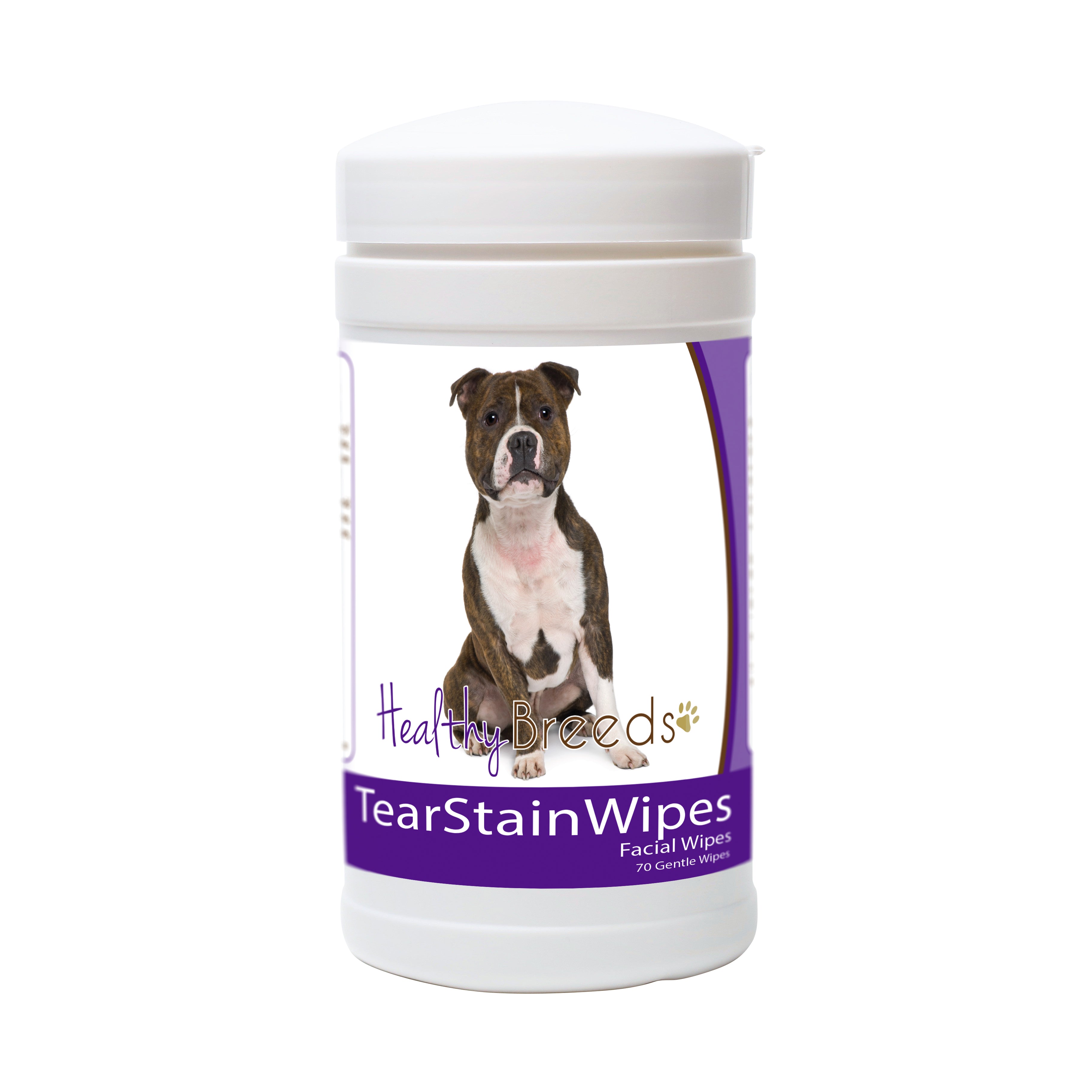 Staffordshire Bull Terrier Tear Stain Wipes 70 Count