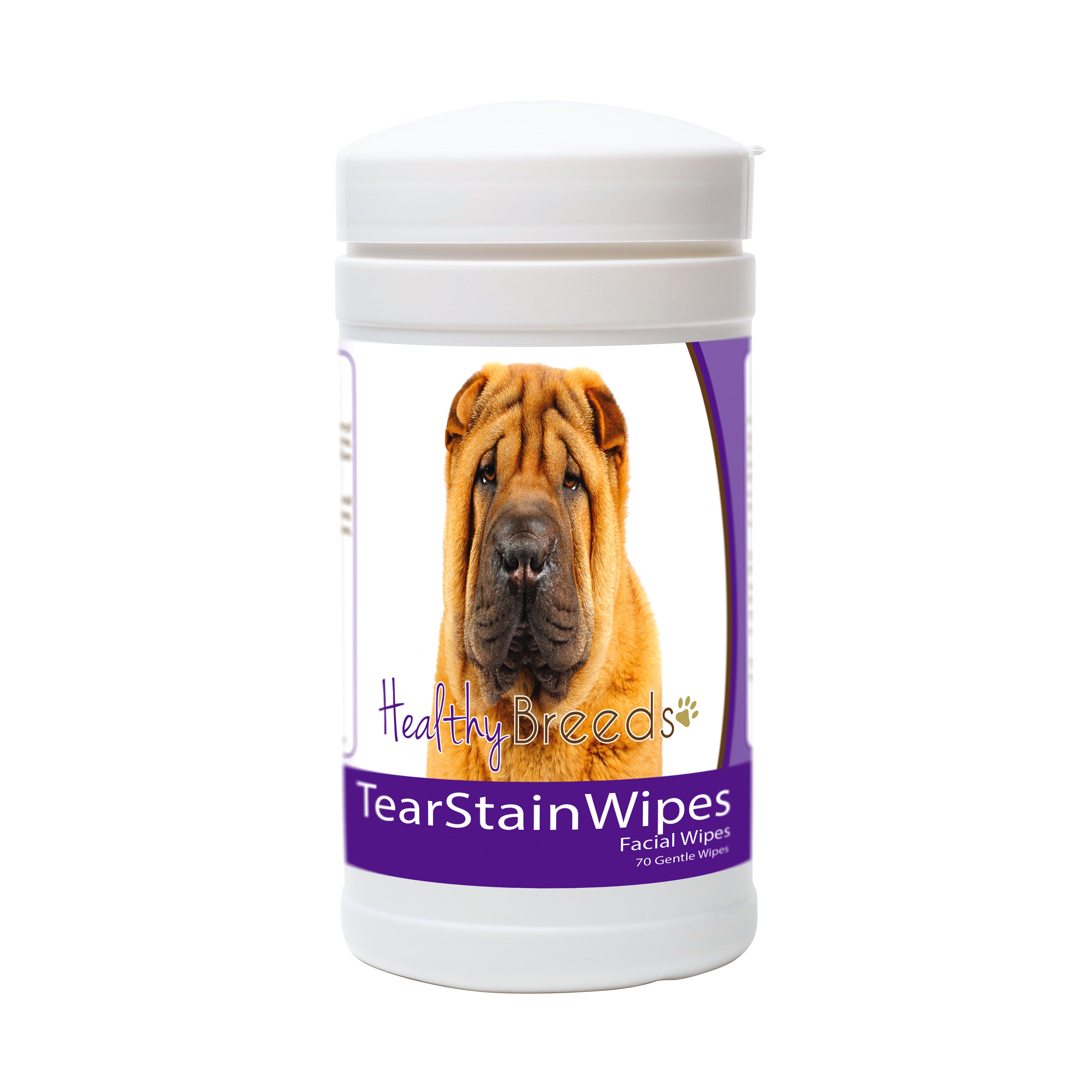 Chinese Shar Pei Tear Stain Wipes 70 Count