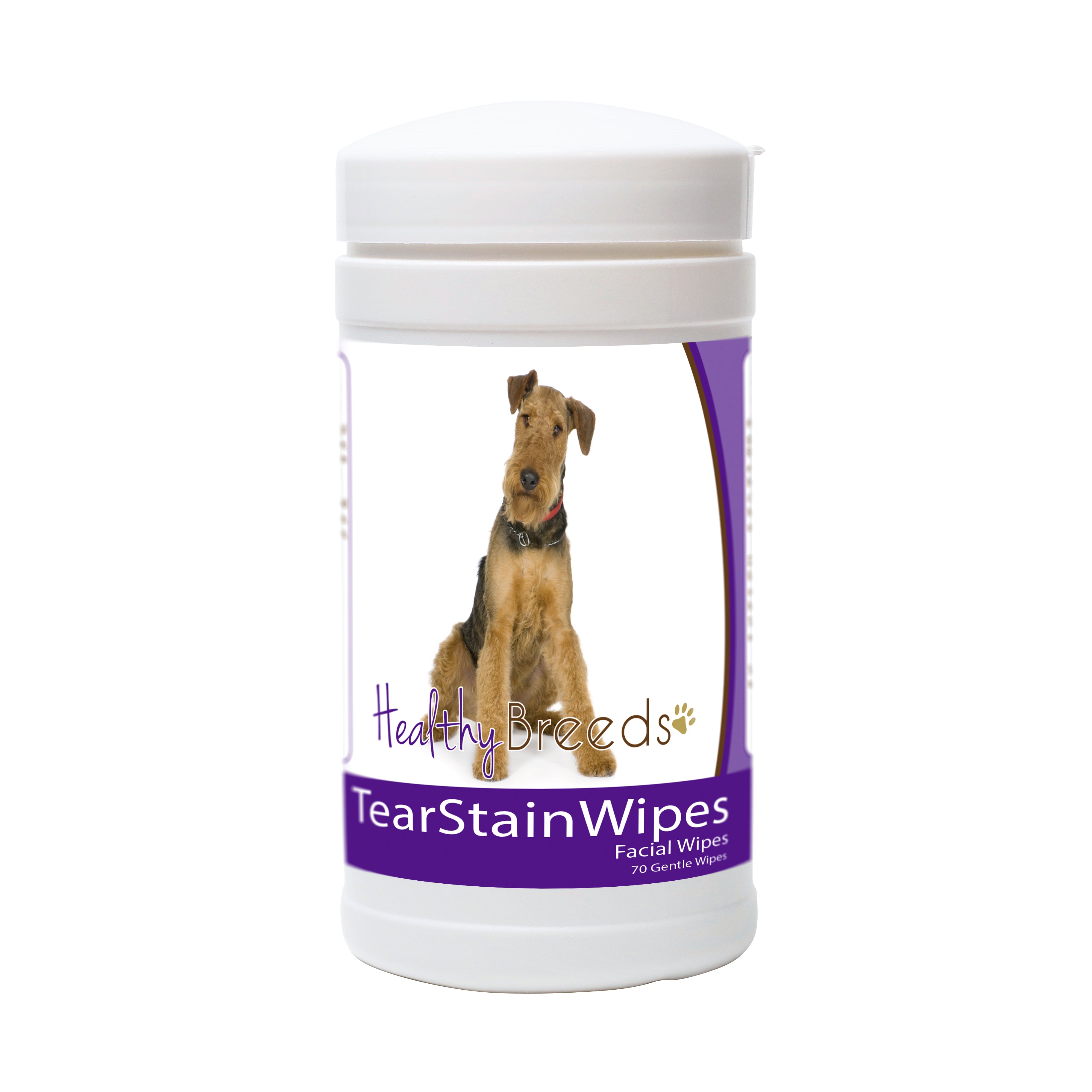 Airedale Terrier Tear Stain Wipes 70 Count