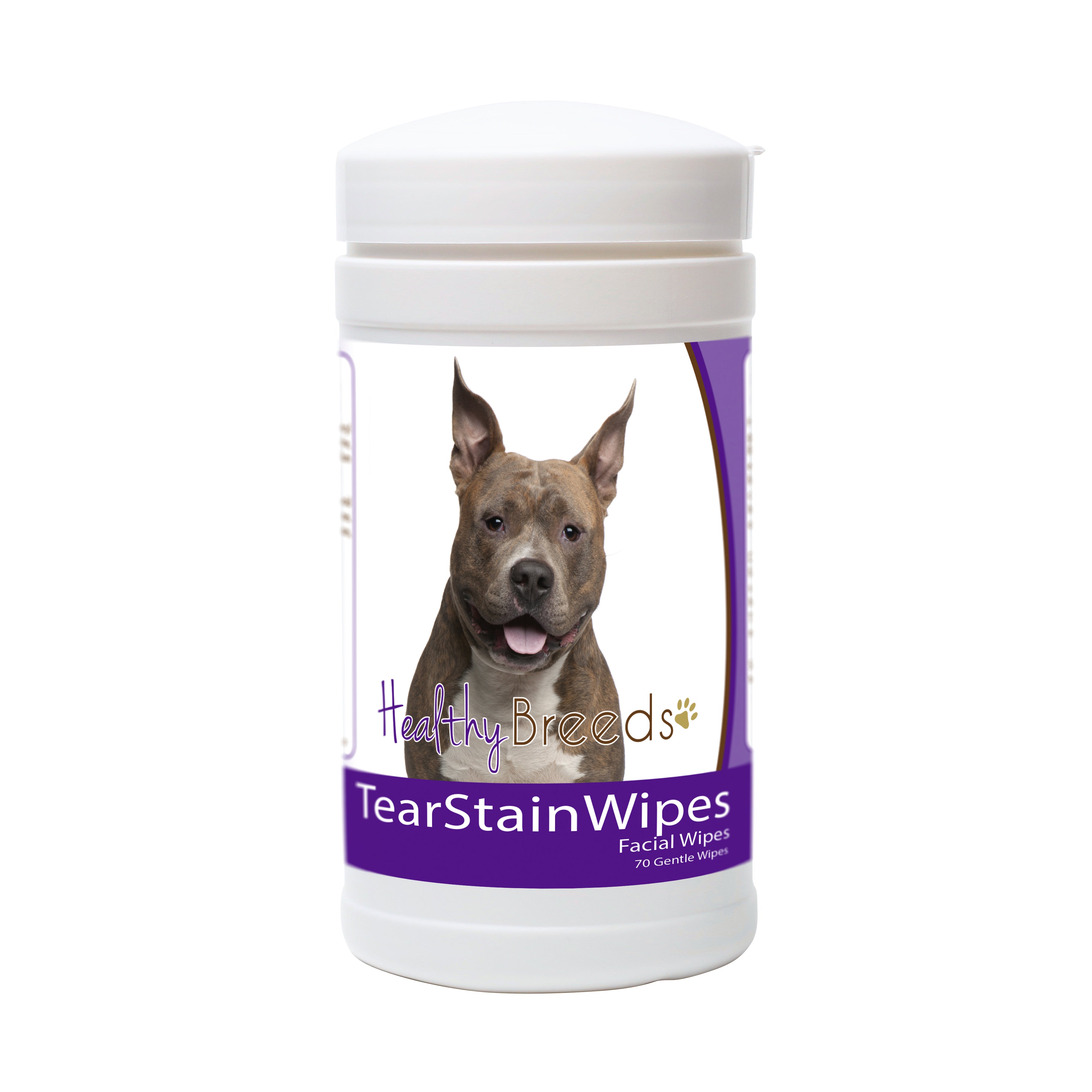 American Staffordshire Terrier Tear Stain Wipes 70 Count