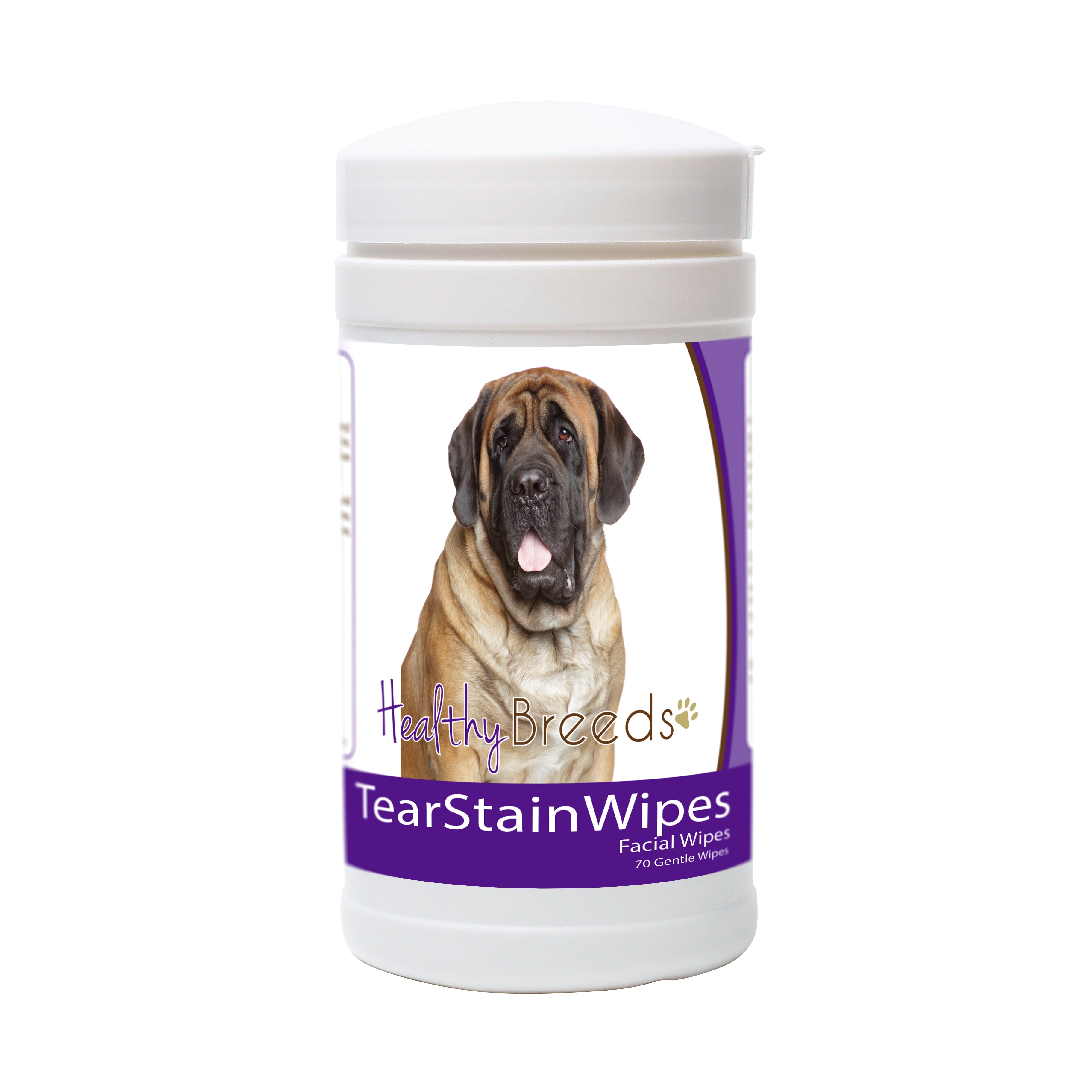 Mastiff Tear Stain Wipes 70 Count