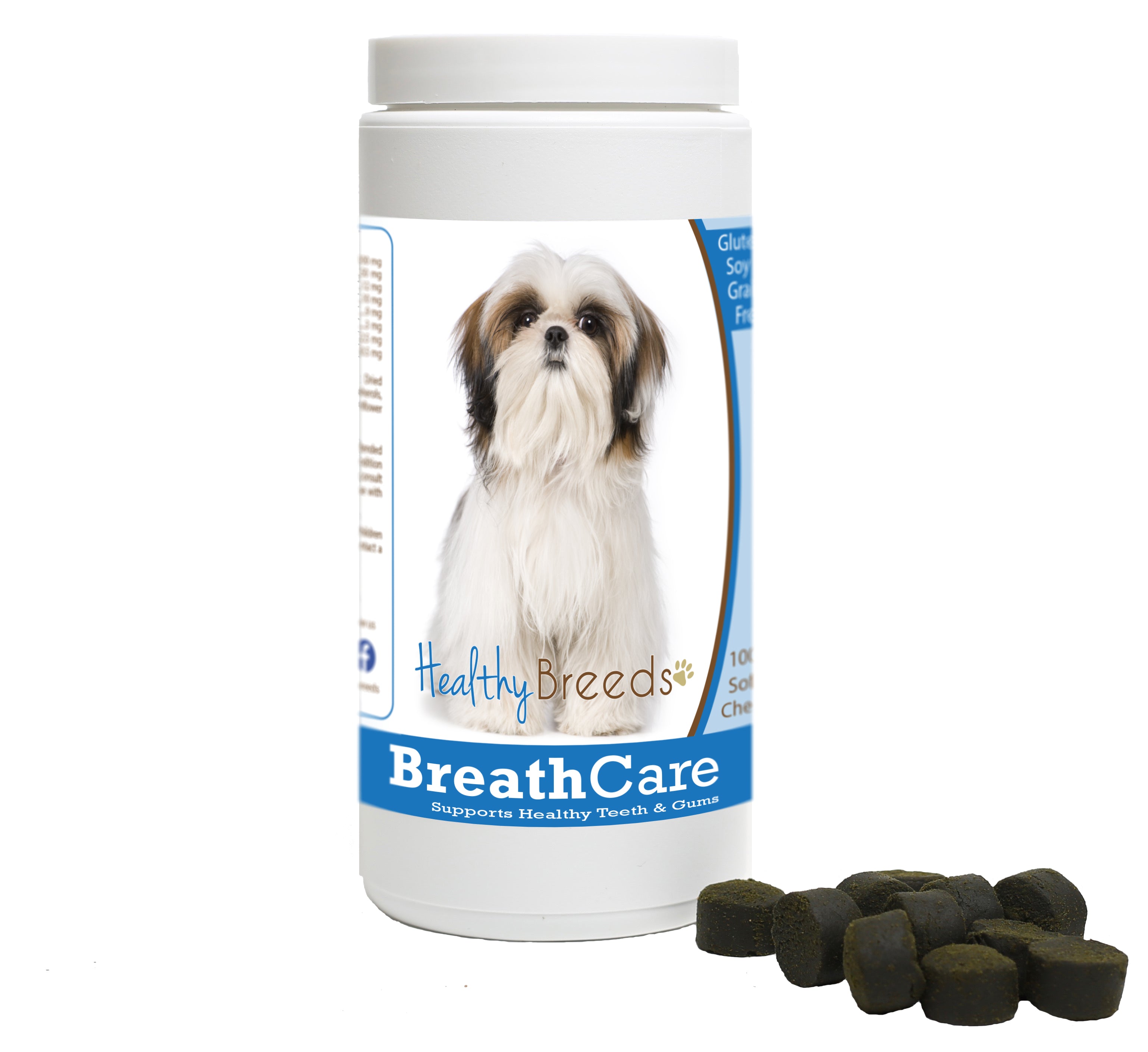 Shih Tzu Breath Care Soft Chews for Dogs 60 Count