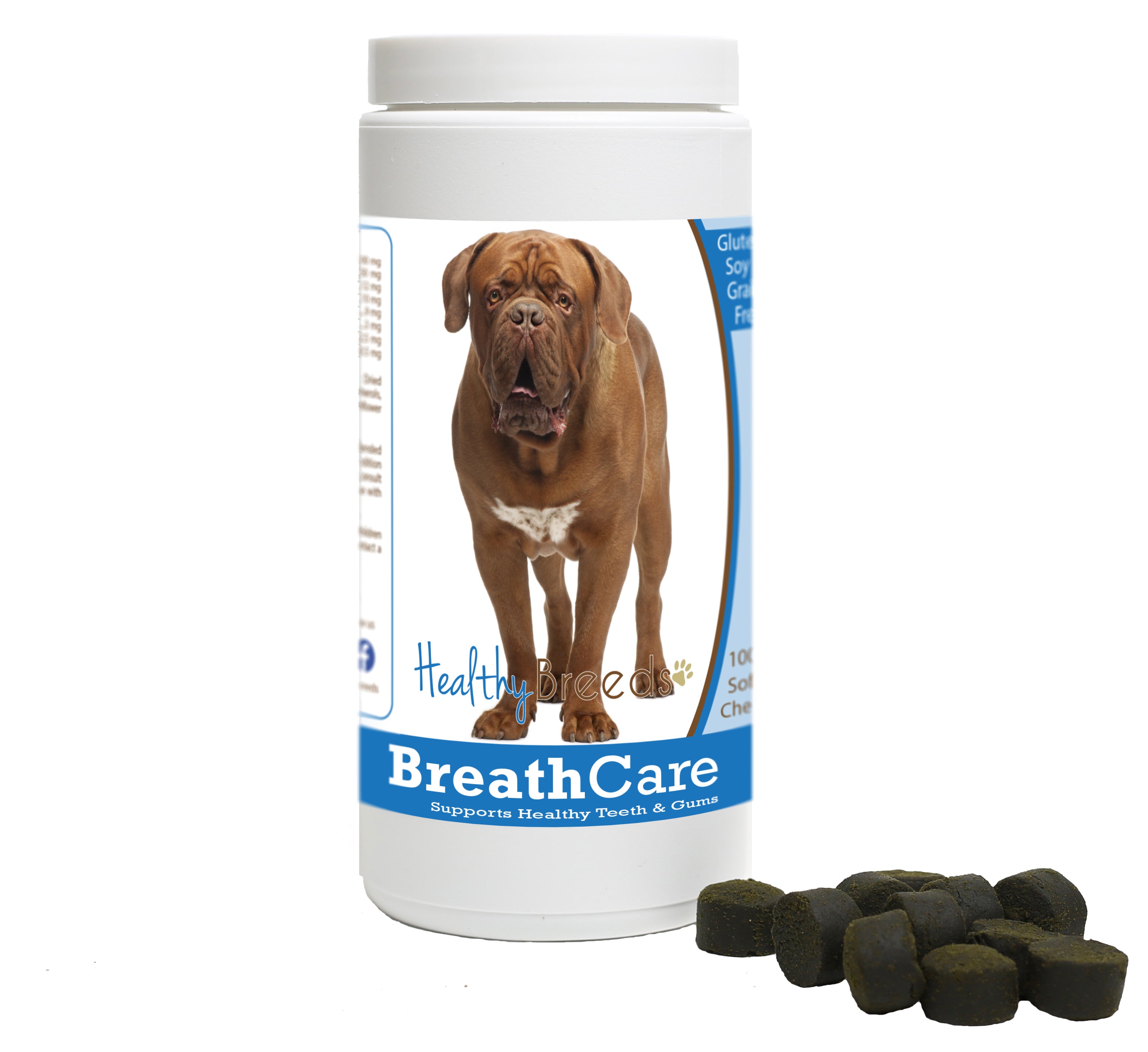 Dogue de Bordeaux Breath Care Soft Chews for Dogs 60 Count